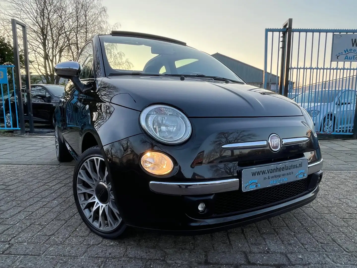 Fiat 500 1.4-16V Sport A-C Elek Pakket Lmv Cabrio Pdc Zwart - 2