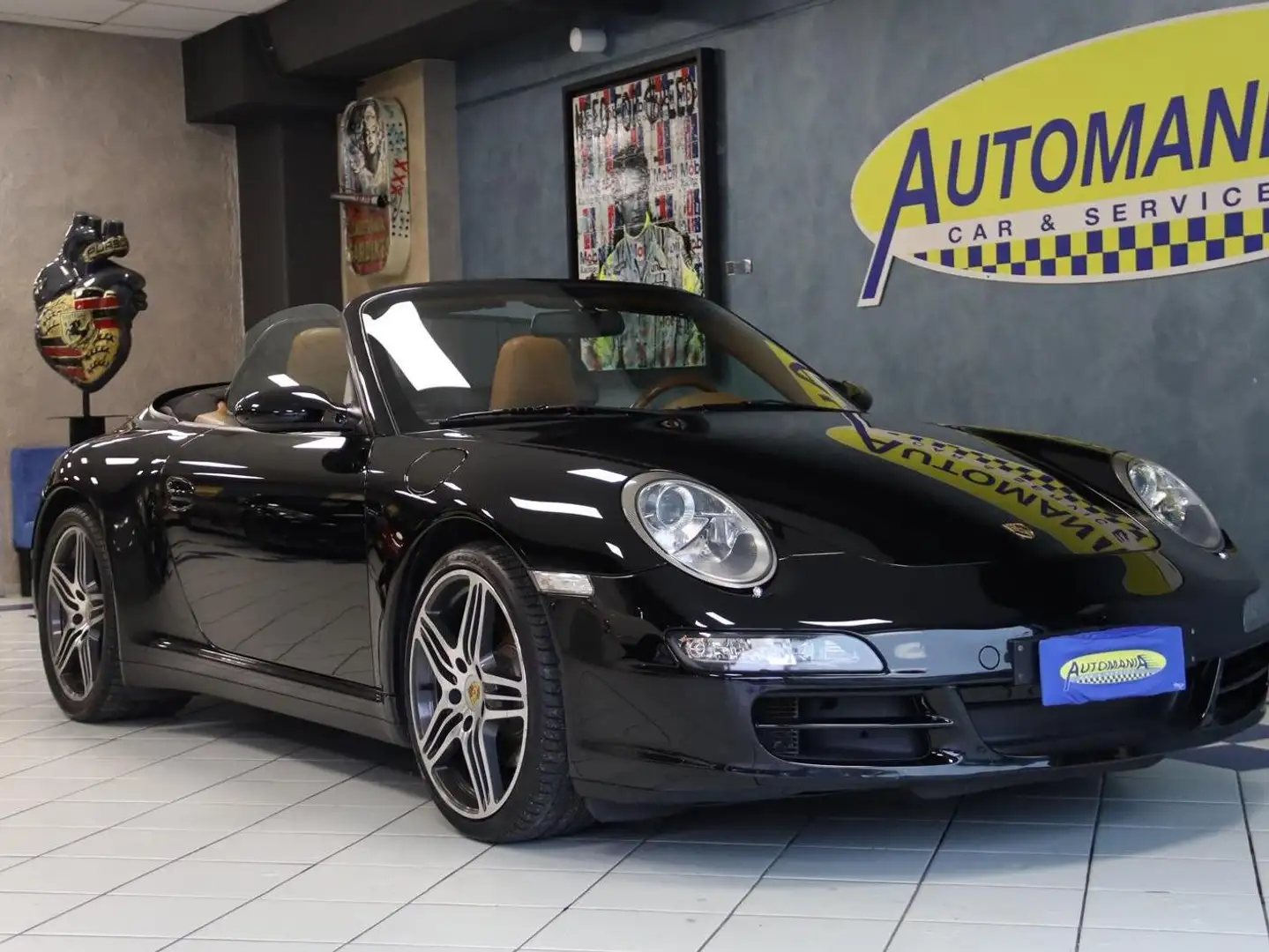 Porsche 997 997 911 Carrera 4S Cabriolet Zwart - 1