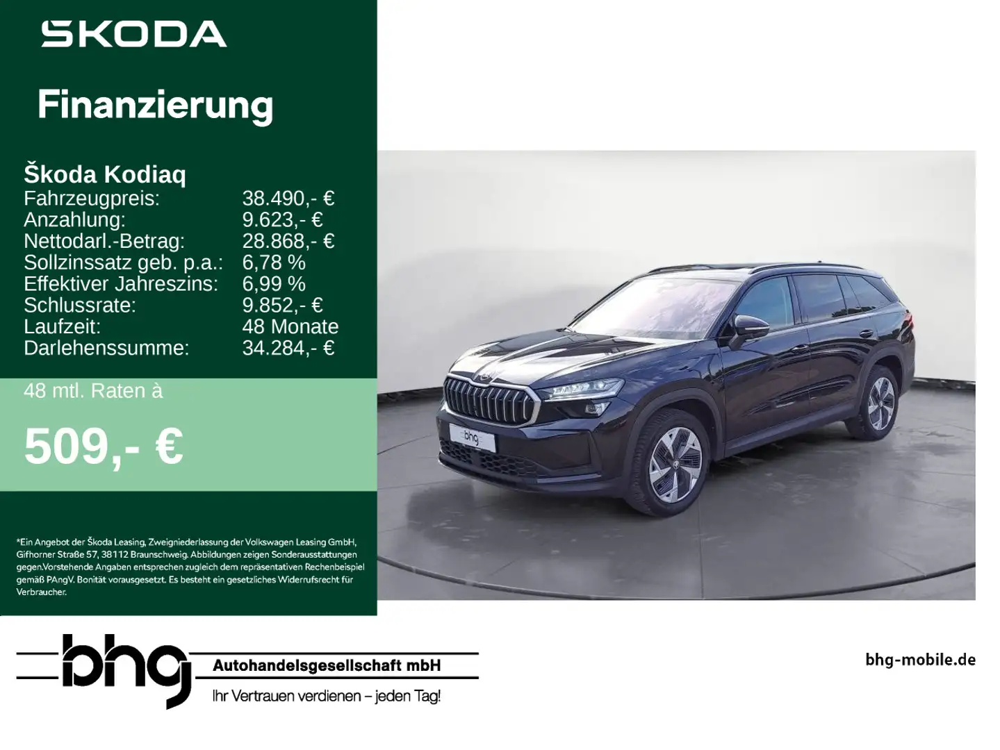 Skoda Kodiaq 1.5 TSI mHEV DSG Selection *ACC*NAVI*DAB* Noir - 1