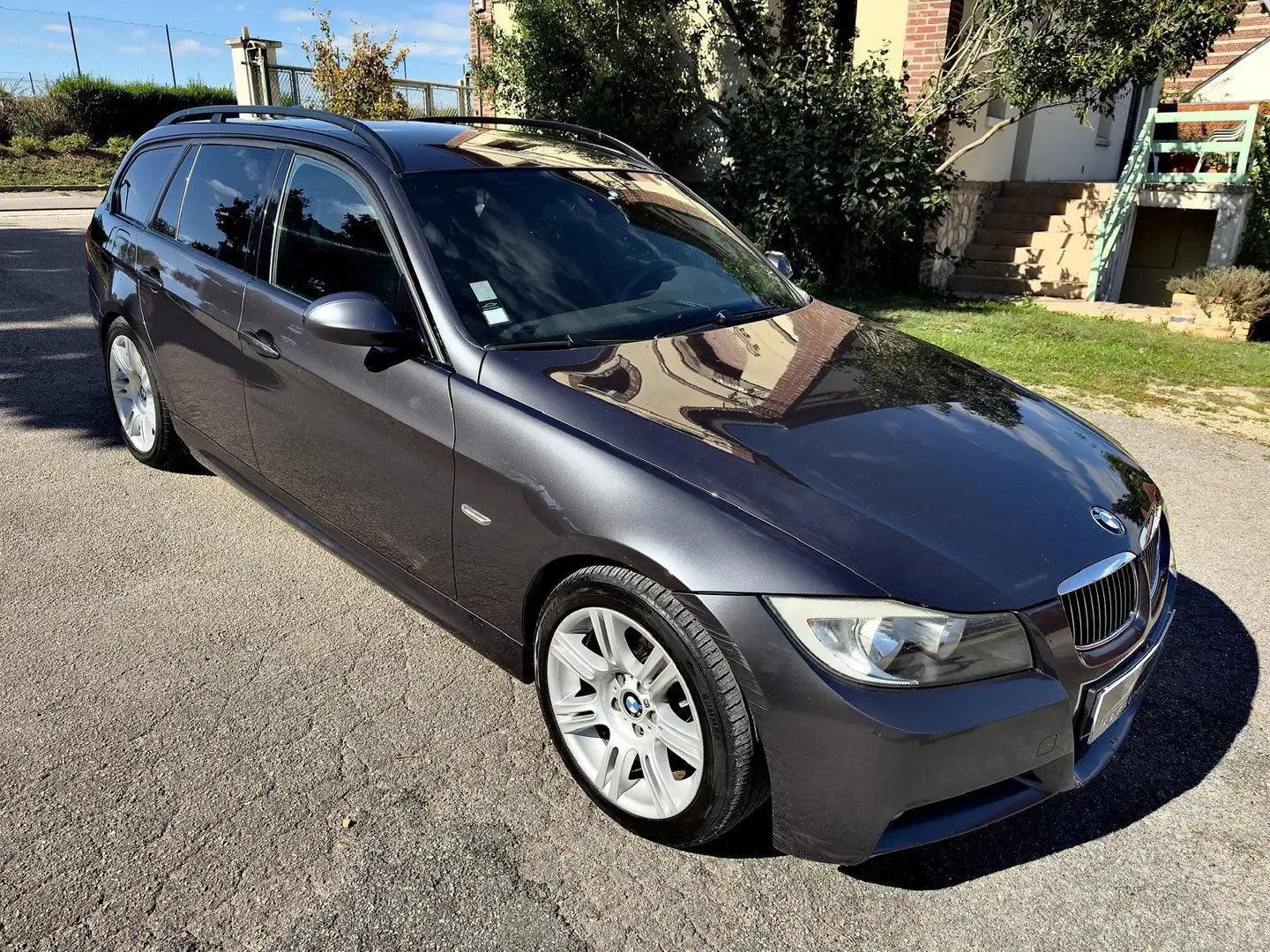 BMW 318 Touring 318d E91 Pack ///M Gris - 2