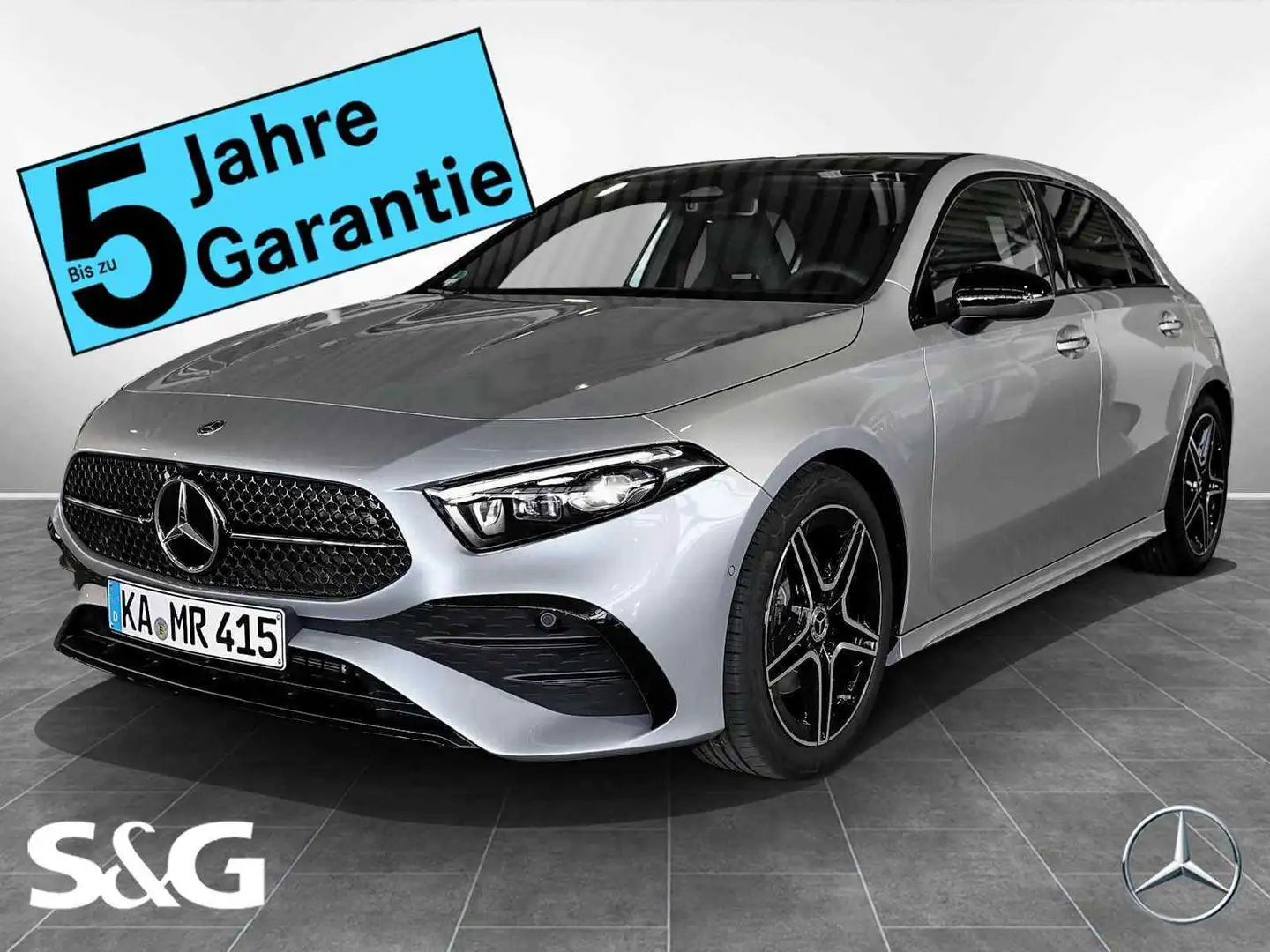 Mercedes-Benz A 200 AMG MBUX+RüKam+M-LED+Pano+Night+Totwinkel Silber - 1