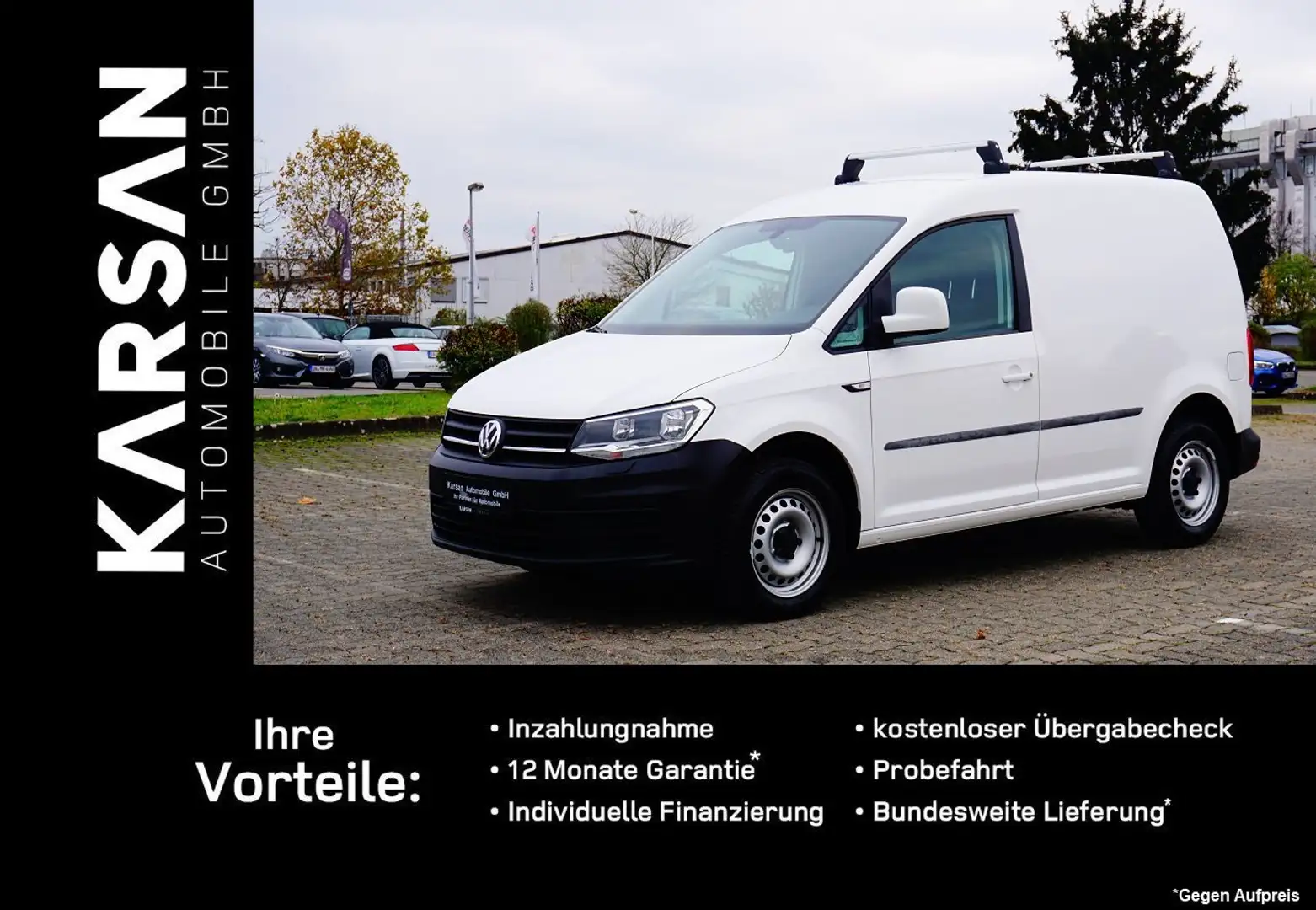 Volkswagen Caddy Kasten Trendline BMT/PDC/KLIMA/NAVI/USB Weiß - 1