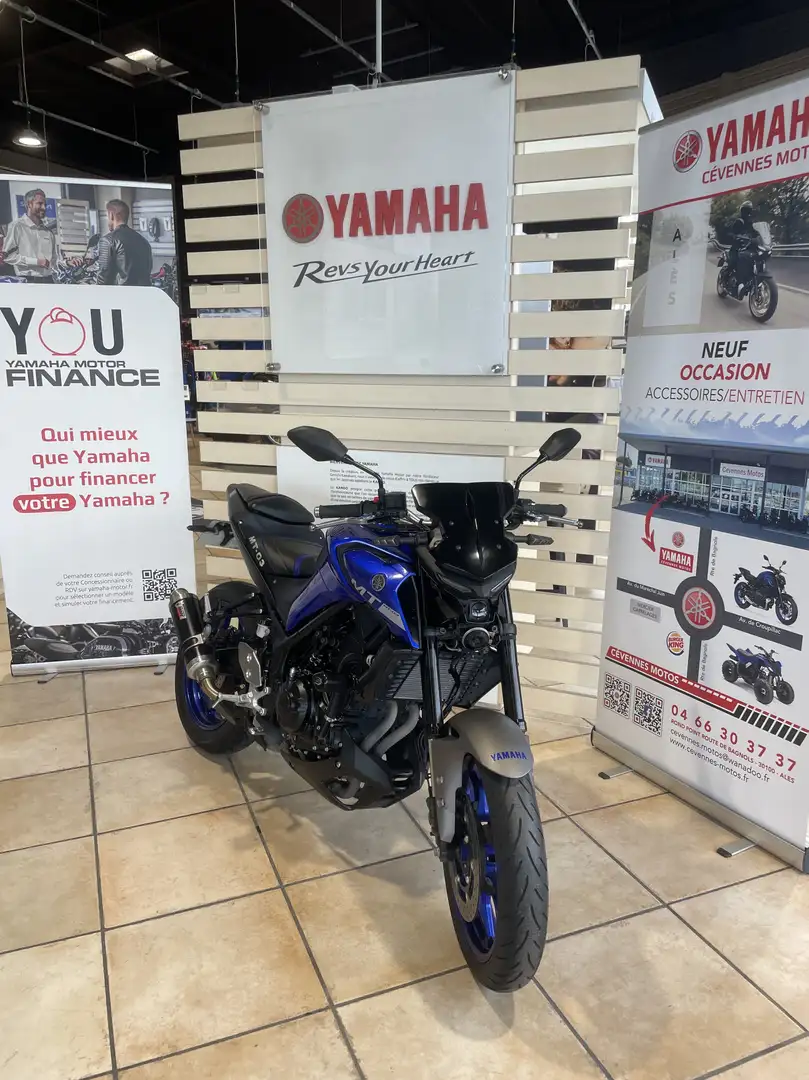 Yamaha MT-03 Bleu - 1