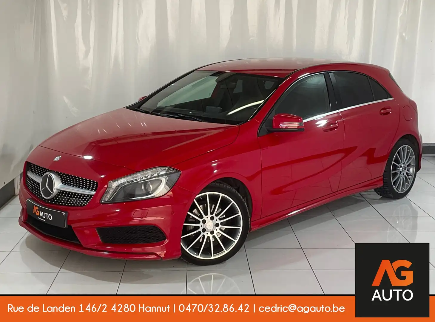 Mercedes-Benz A 180 d * Pack AMG * Xénon * Caméra * Bluetooth Rouge - 1