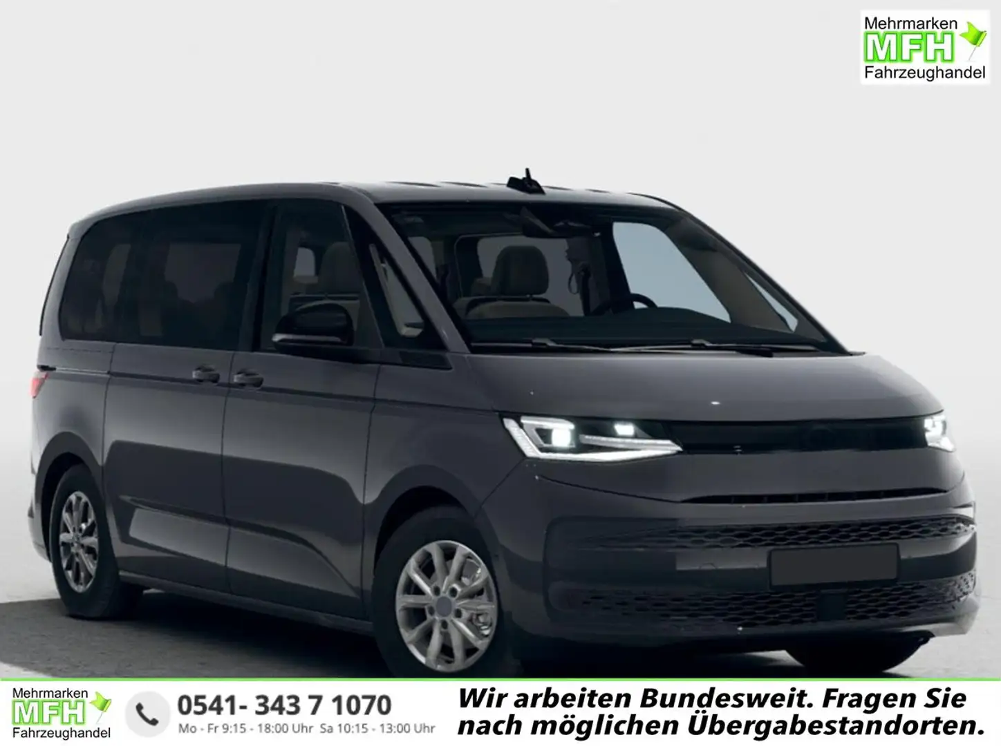 Volkswagen T7 Multivan Business 2.0 TDI, DSG AHK*7 Sitz*Android Auto*S... Grau - 1