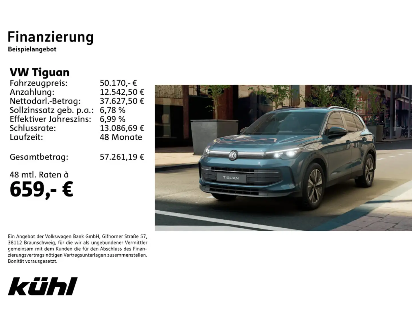 Volkswagen Tiguan 1.5 eTSI OPF DSG Goal Blau - 2