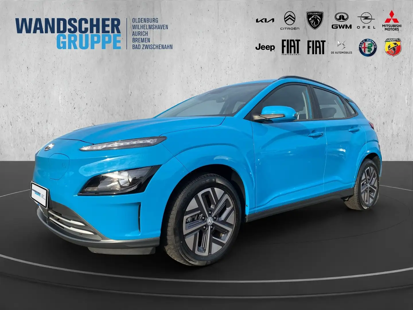 Hyundai KONA Select Elektro Kam.+KeyLess+Navi+SHZ+ACC Bleu - 1