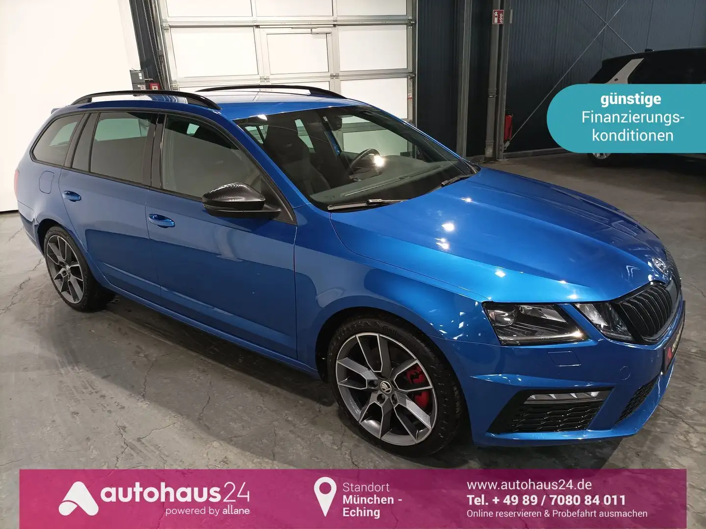 Skoda Octavia 2.0 TDI RS 4x4 LED|Navi|PDC|Sitzheiz|DAB Blau - 1