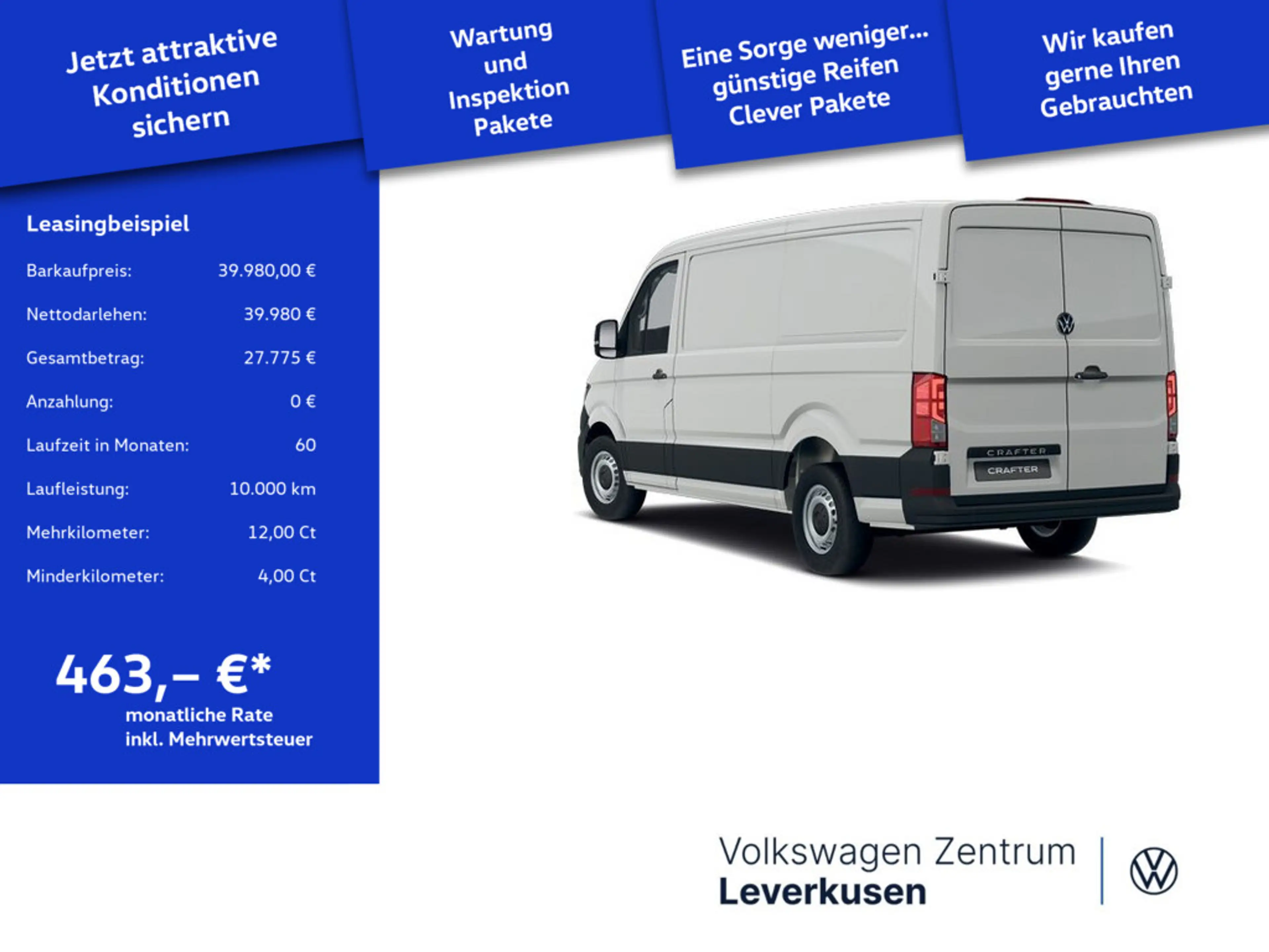 Volkswagen Crafter Kasten PDC — photo 2
