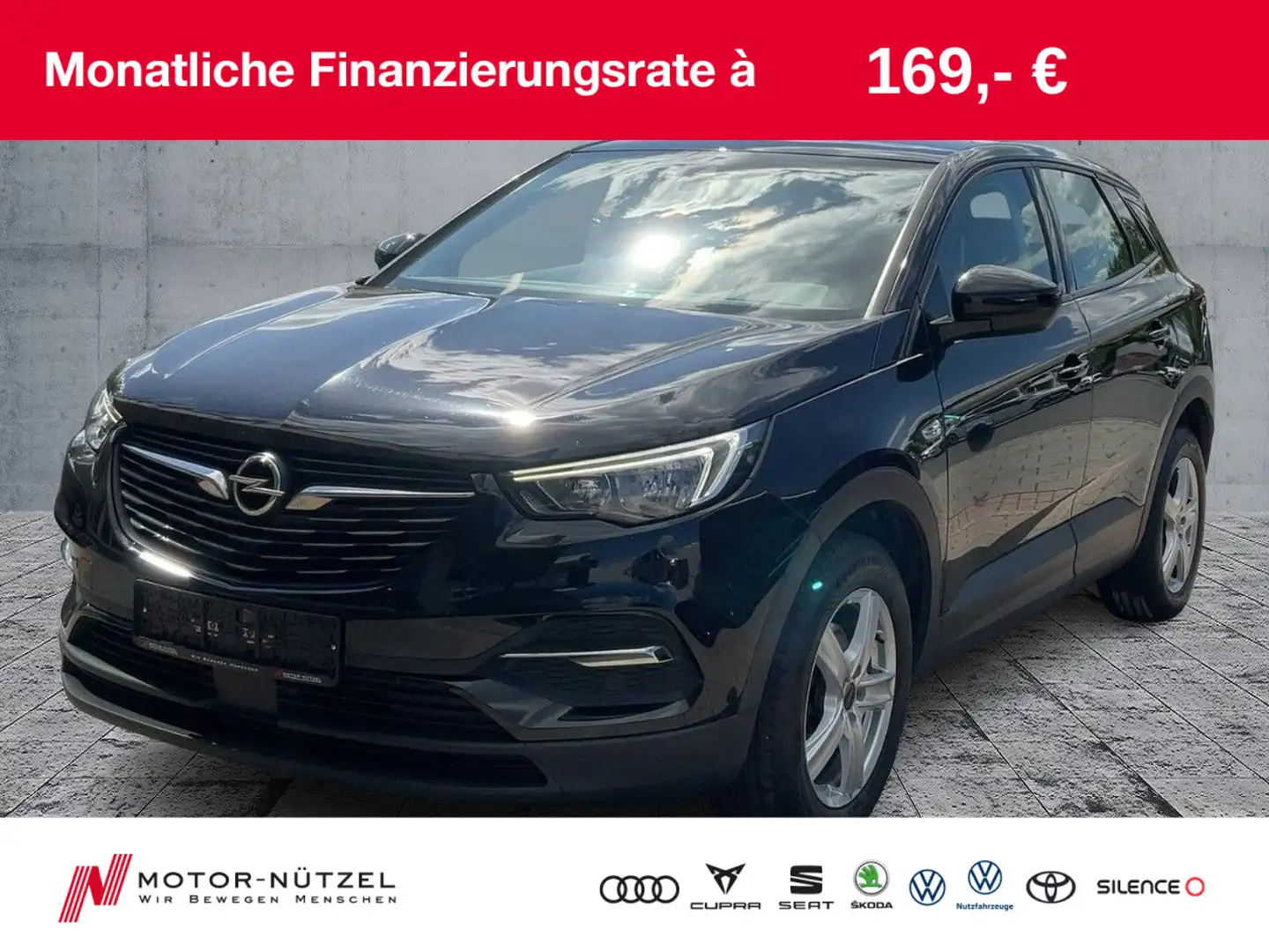 Opel Grandland X 1.5D EDITION PDC+BT+MFL+MFA+KLIMA Schwarz - 1