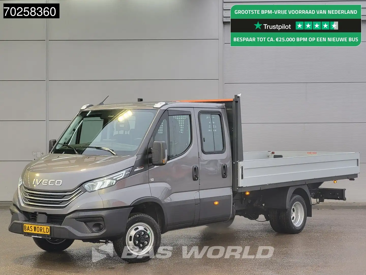 Iveco Daily 35C21 3.0L Automaat 210PK 2025-Model Open laadbak Grijs - 1