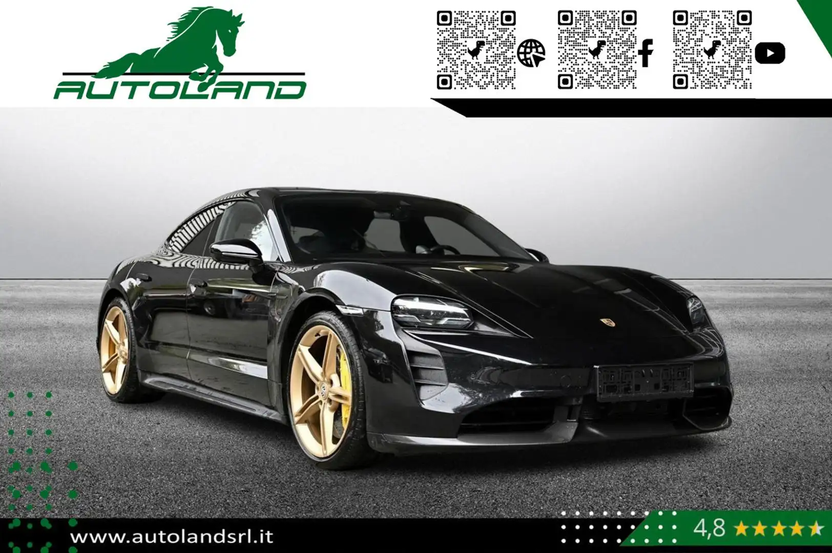 Porsche Taycan Turbo S*Ordinabile-Pelle-Leasing-Finanz* Nero - 1