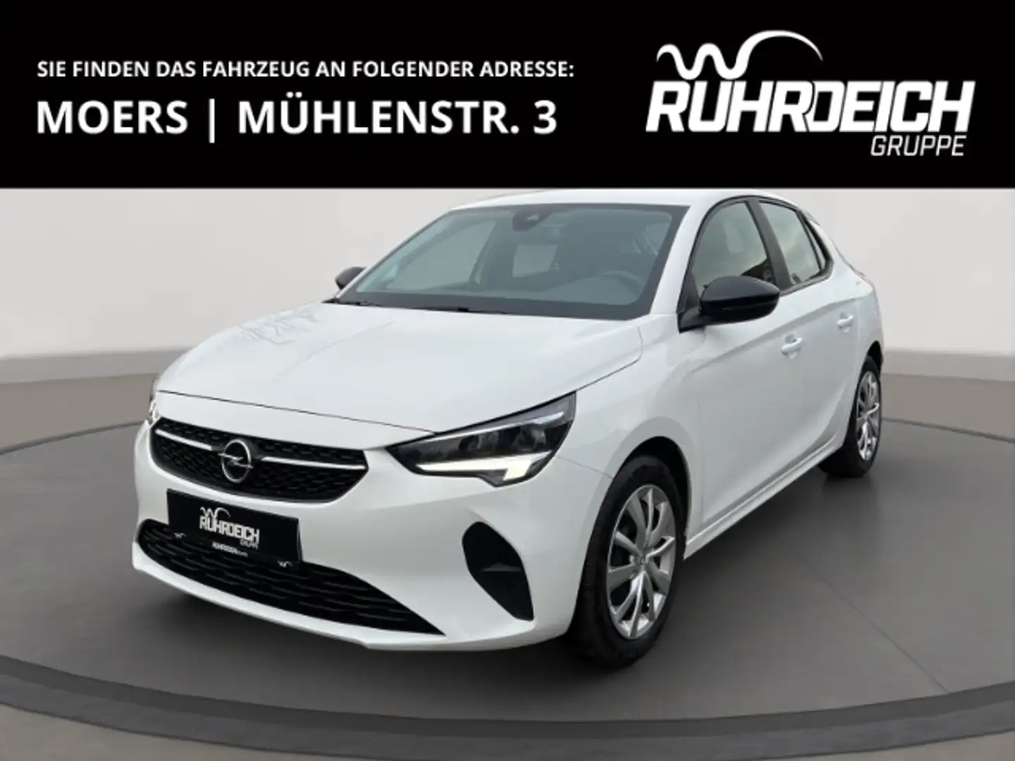 Opel Corsa F Edition 1.2 NAVI LED KLIMA FSE TEMPOMAT CarPlay Blanc - 1
