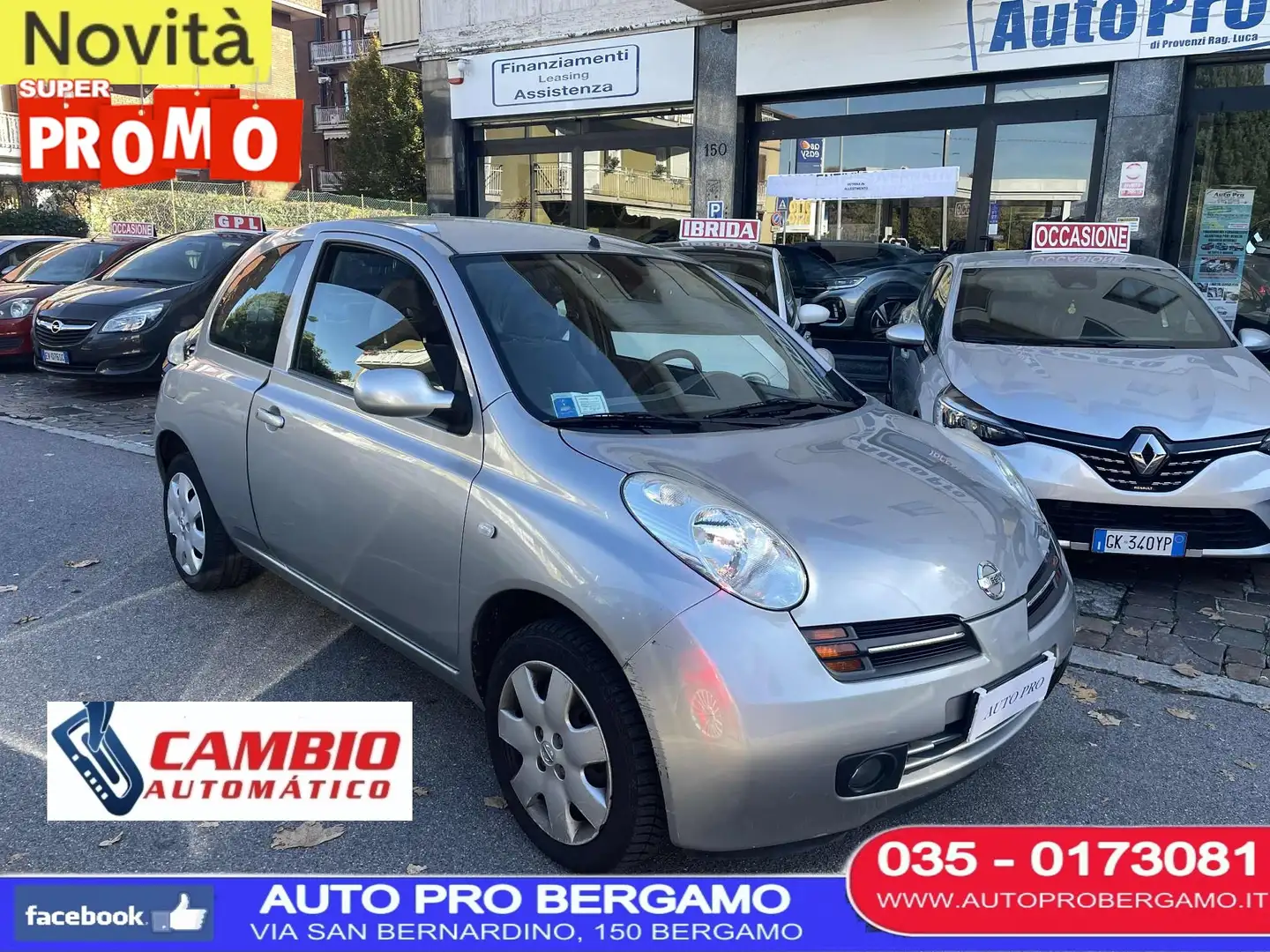Nissan Micra Micra 3p 1.0 AUTOMATICA, NEOPATENTATI OK Grigio - 1