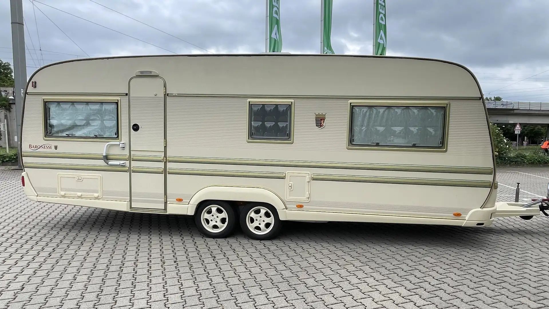 Trailer-Anhänger Tabbert Baronesse 620 MDW 1.Hand Klima Beige - 1
