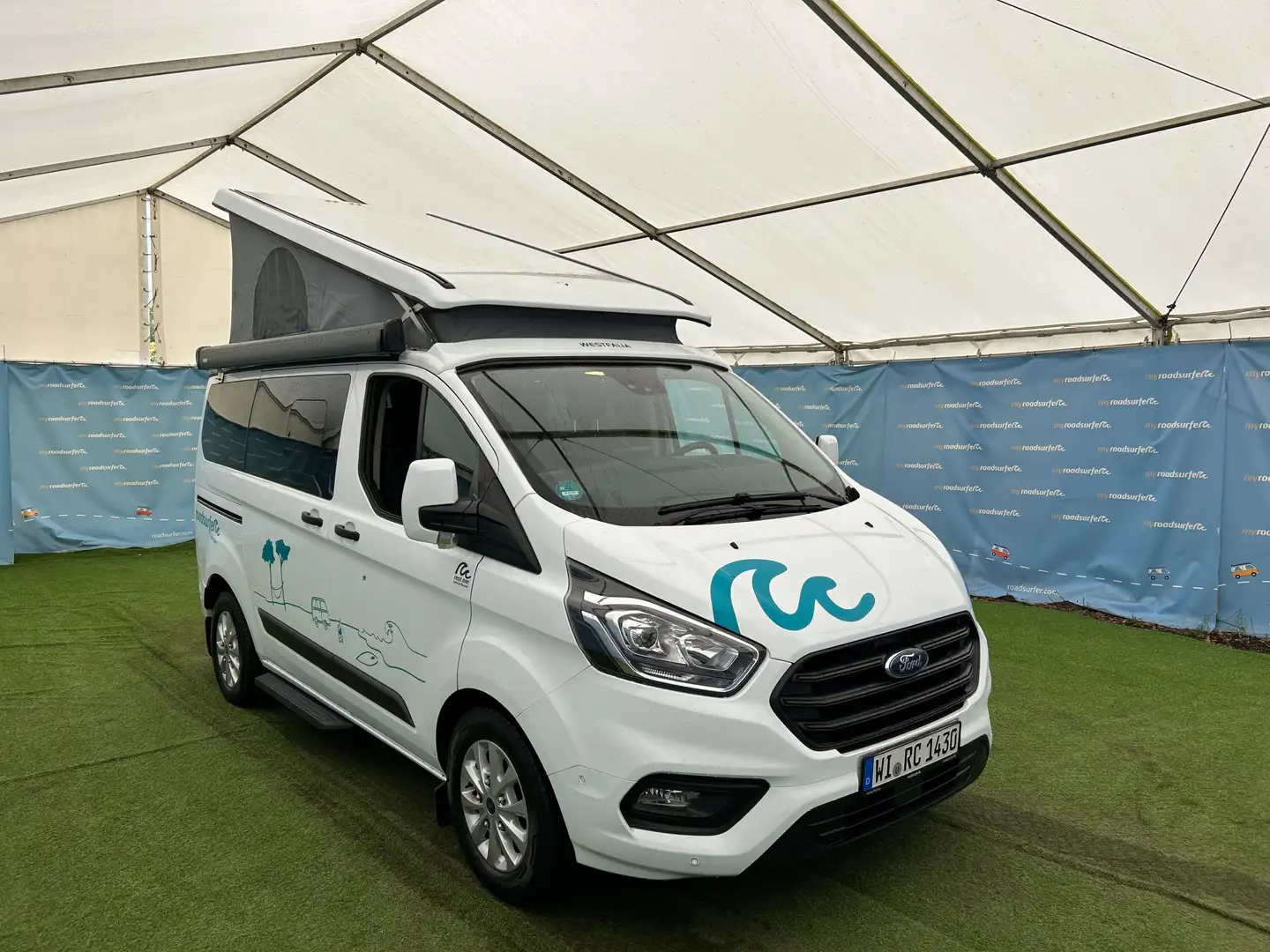 Ford Transit Custom Nugget Markise, Aufst.D, Heckküche, Wit - 1