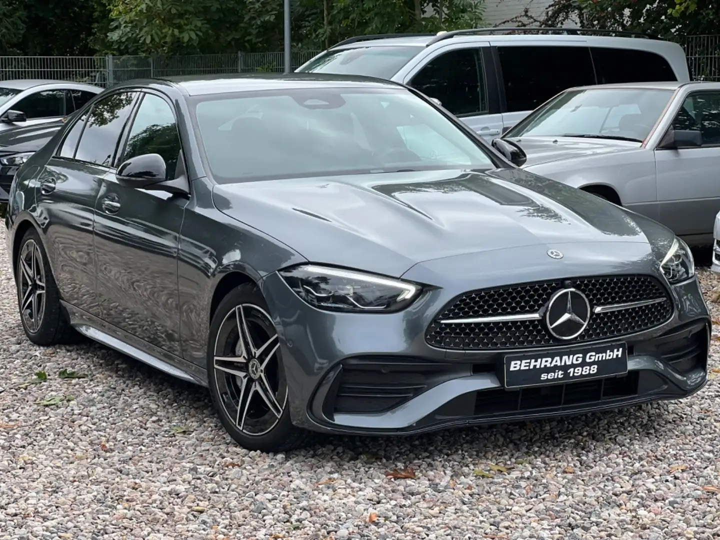 Mercedes-Benz C 180 C180 AMG-LINE+NIGHTPAKET*CARPLAY*1.HAND* Gris - 1
