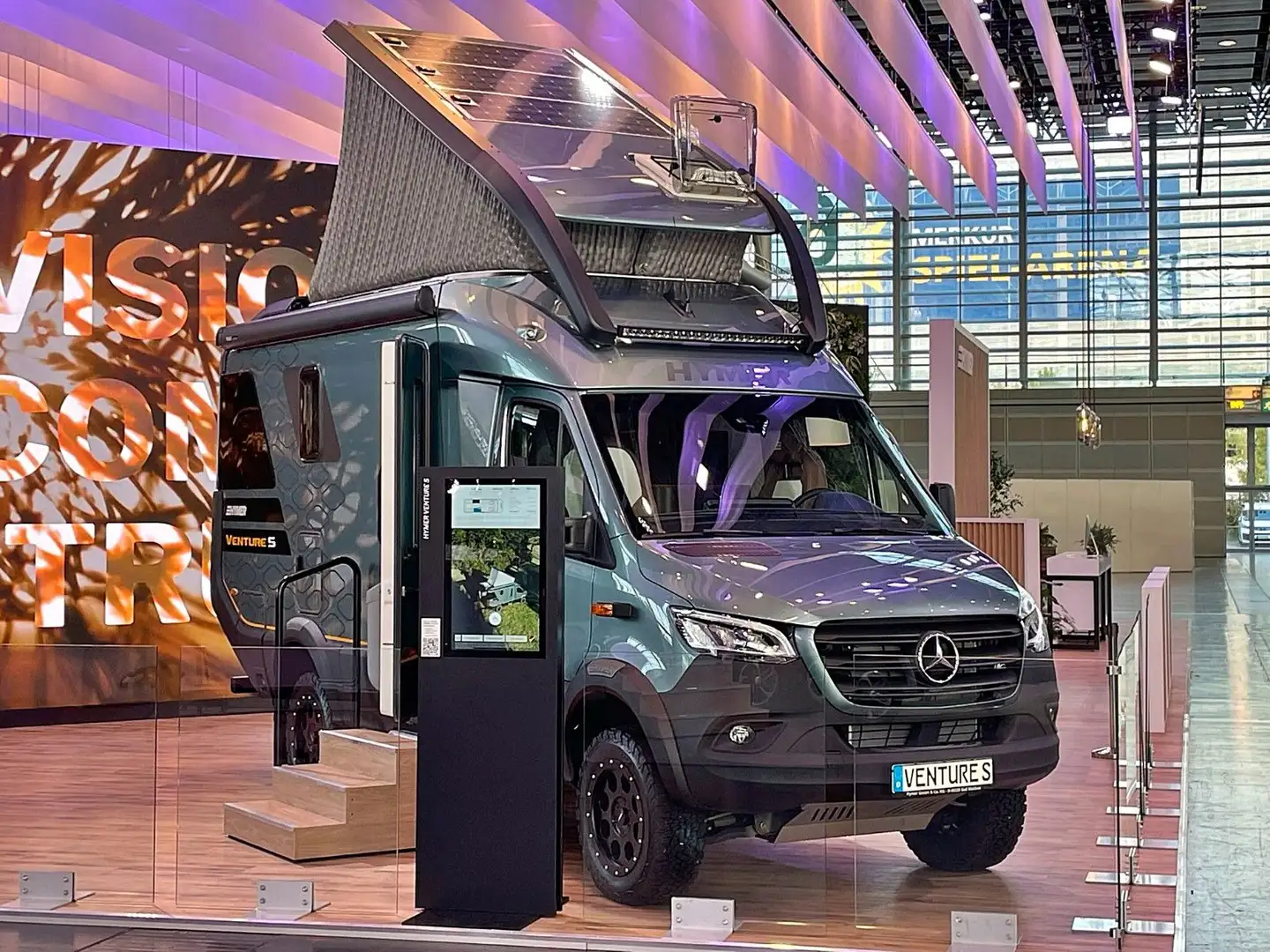 Mercedes-Benz Venture S 4x4*Solar*Klima*AHK*TV/Beamer*VOOLL* Grün - 2
