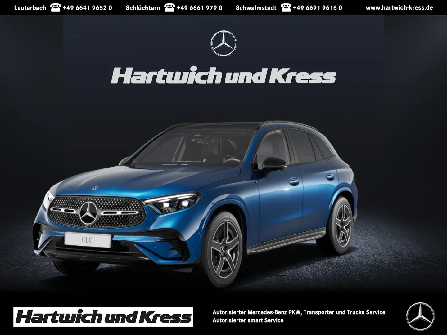 Mercedes-Benz GLC 300 GLC 300 de 4Matic AMG Line+Pano+Burmester+Night+ Blu/Azzurro - 1