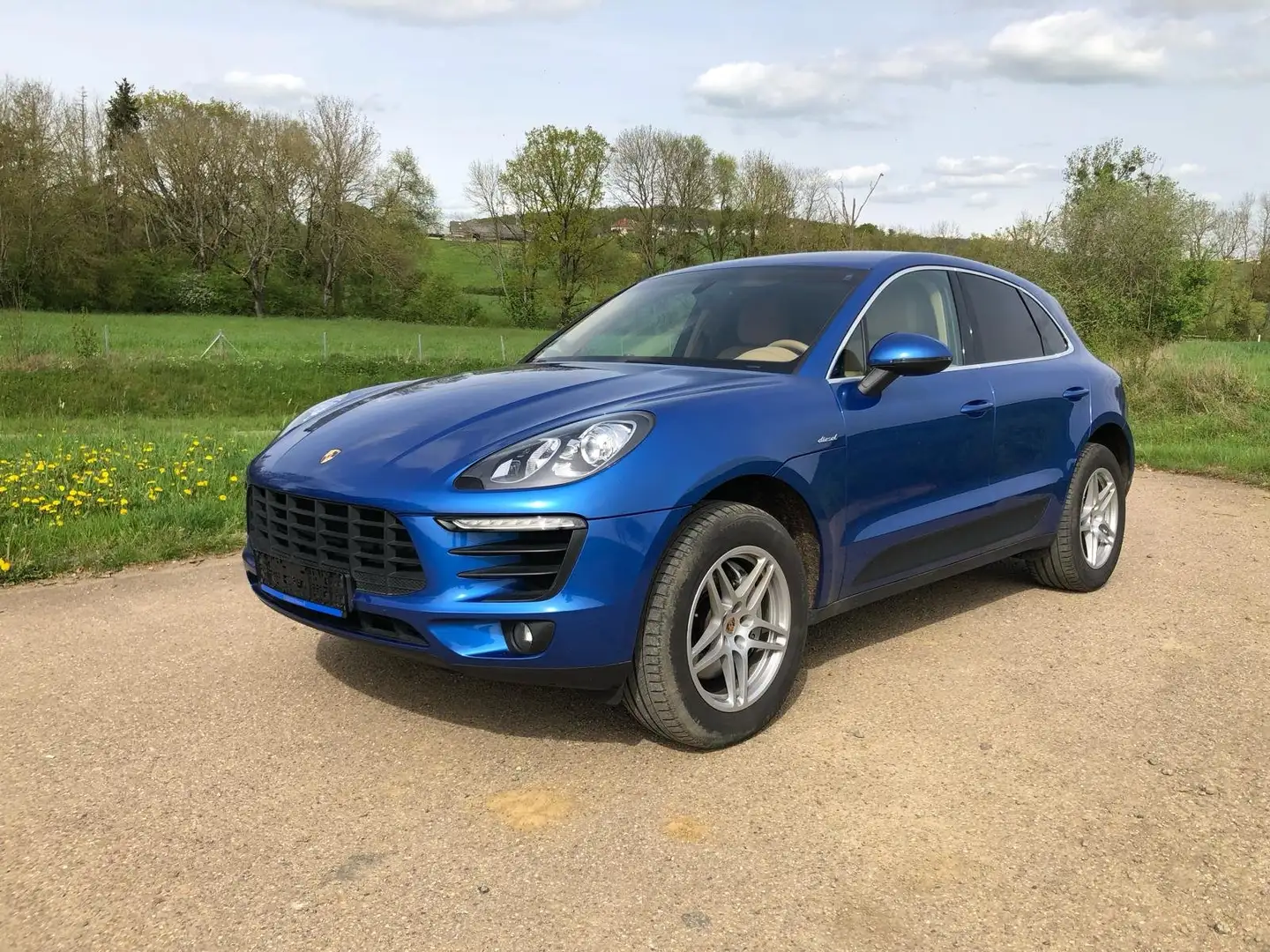 Porsche Macan PORSCHE Macan S 3.0 V6 diesel Bleu - 2