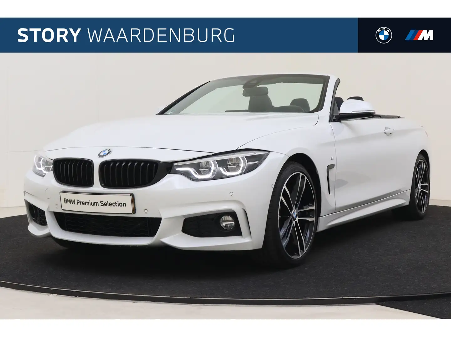 BMW 430 4 Serie Cabrio 430i High Executive M Sport Automaa Blanc - 1