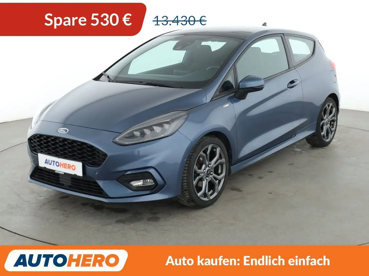 Ford Fiesta 1.0 EcoBoost ST-Line*NAVI*CAM*ACC*SHZ* Blau - 1