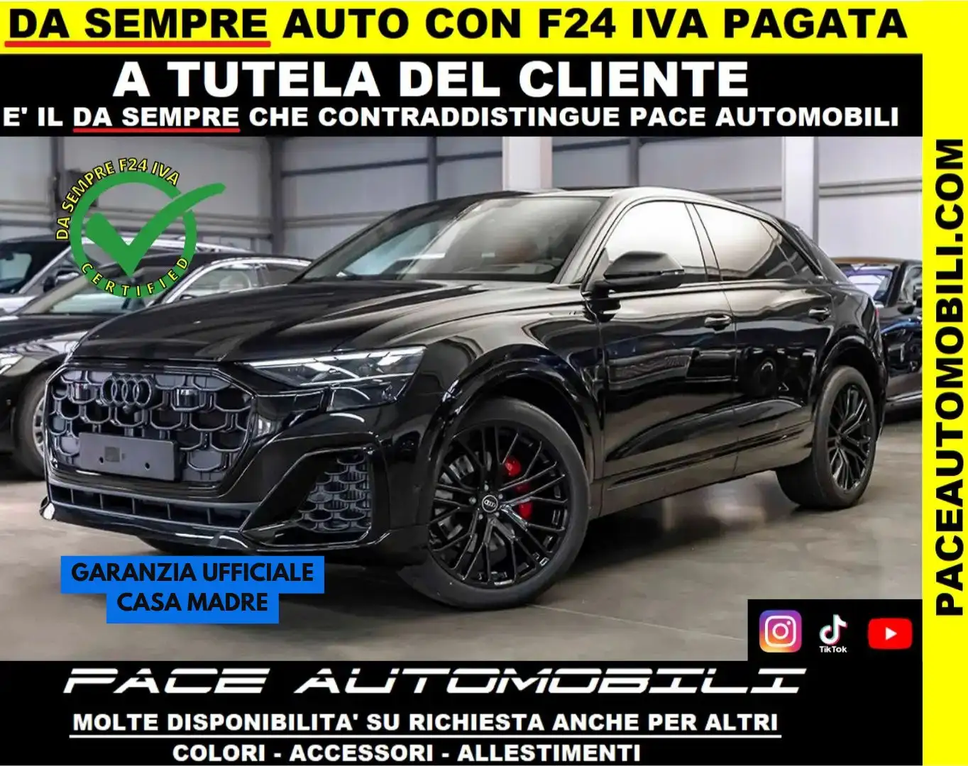 Audi Q8 IVA ESPOSTA 55 SLINE S-LINE COMPETITION BLACK 22 Nero - 1