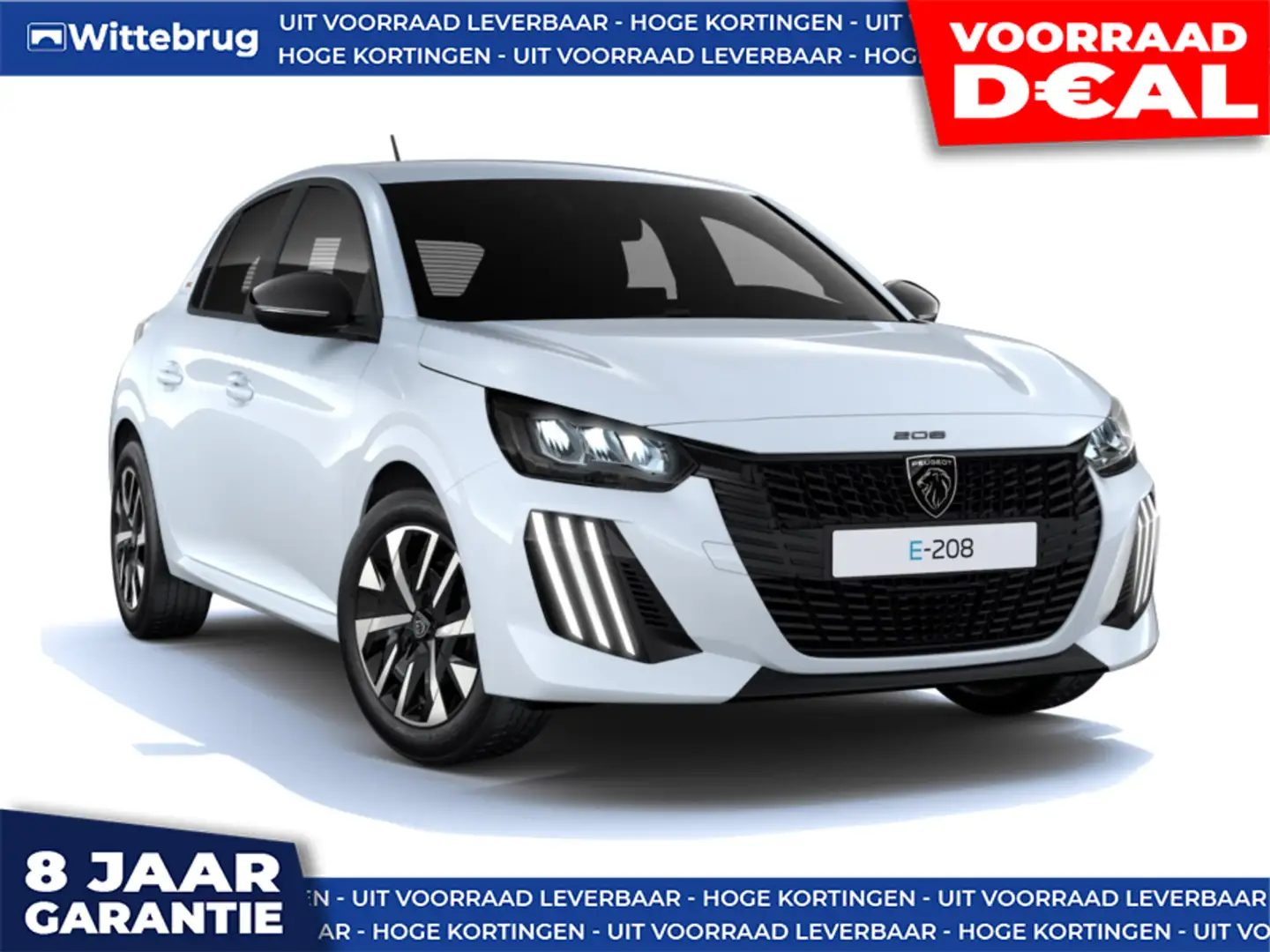 Peugeot e-208 EV Style 50 kWh DIRECT RIJDEN - WARMTEPOMP - 8 JAA Alb - 1