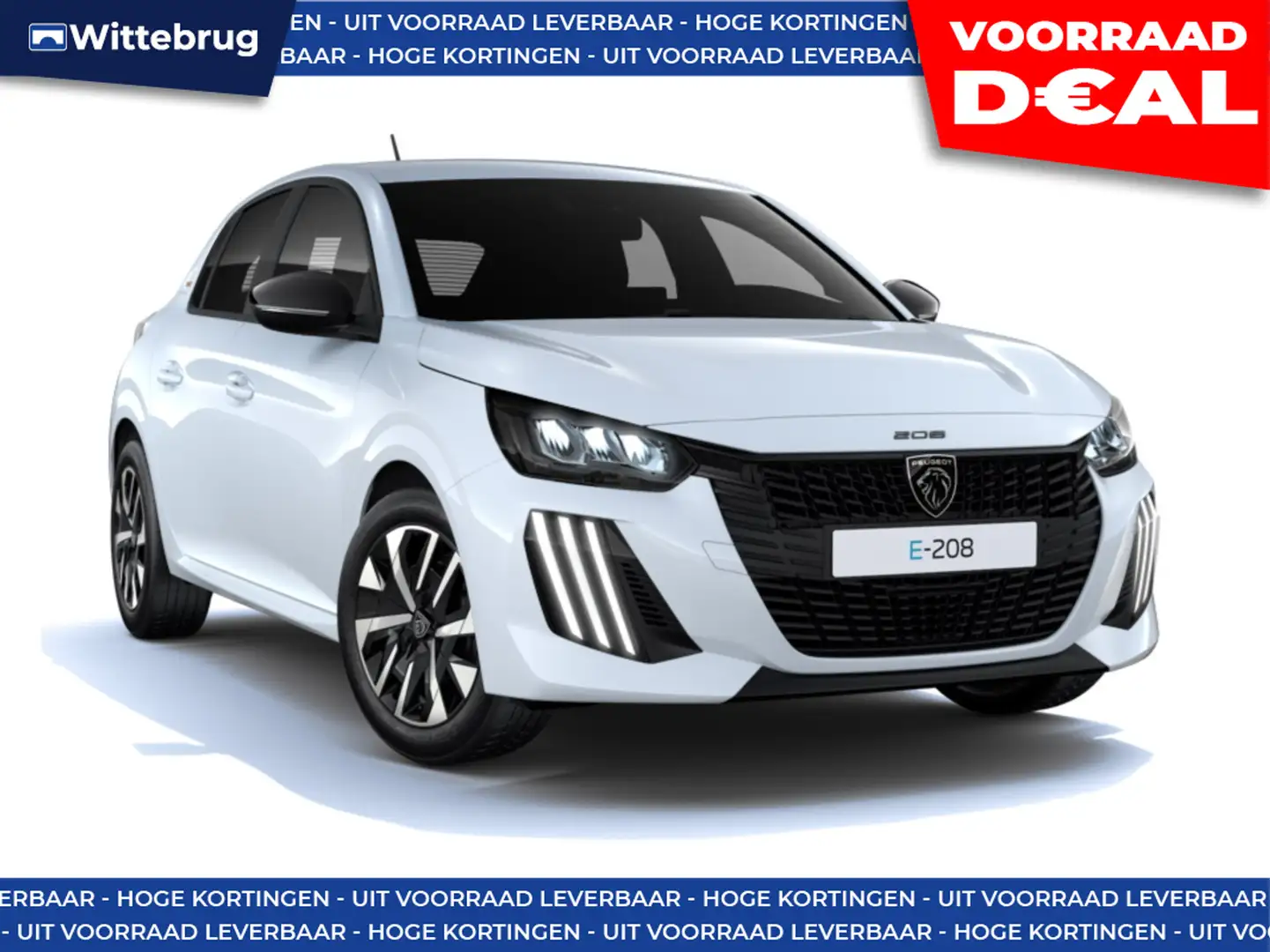 Peugeot e-208 EV Style 50 kWh DIRECT RIJDEN - WARMTEPOMP - 8 JAA Blanc - 1