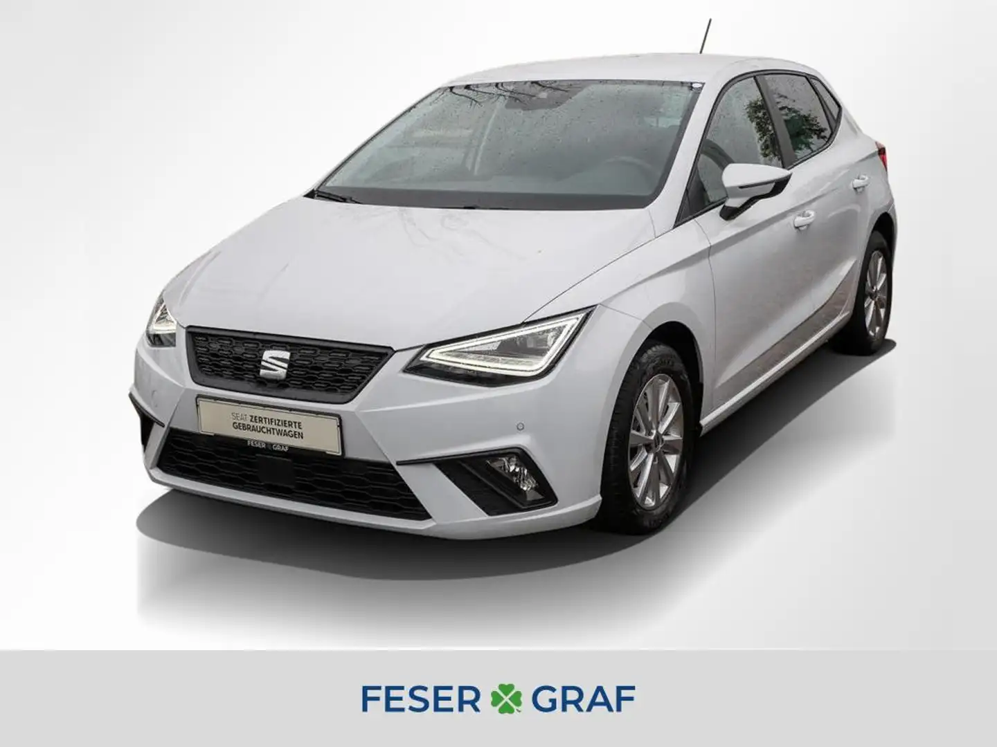 SEAT Ibiza 1.0 TSI Style ACC LED Navi RüKa Sitzh. Weiß - 1
