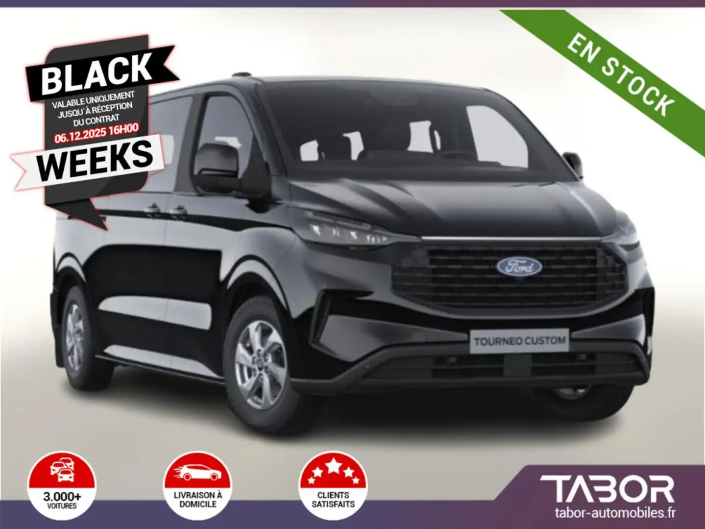 Ford Tourneo Custom TDCi 136 Trend 320 L2 ACC Noir - 1