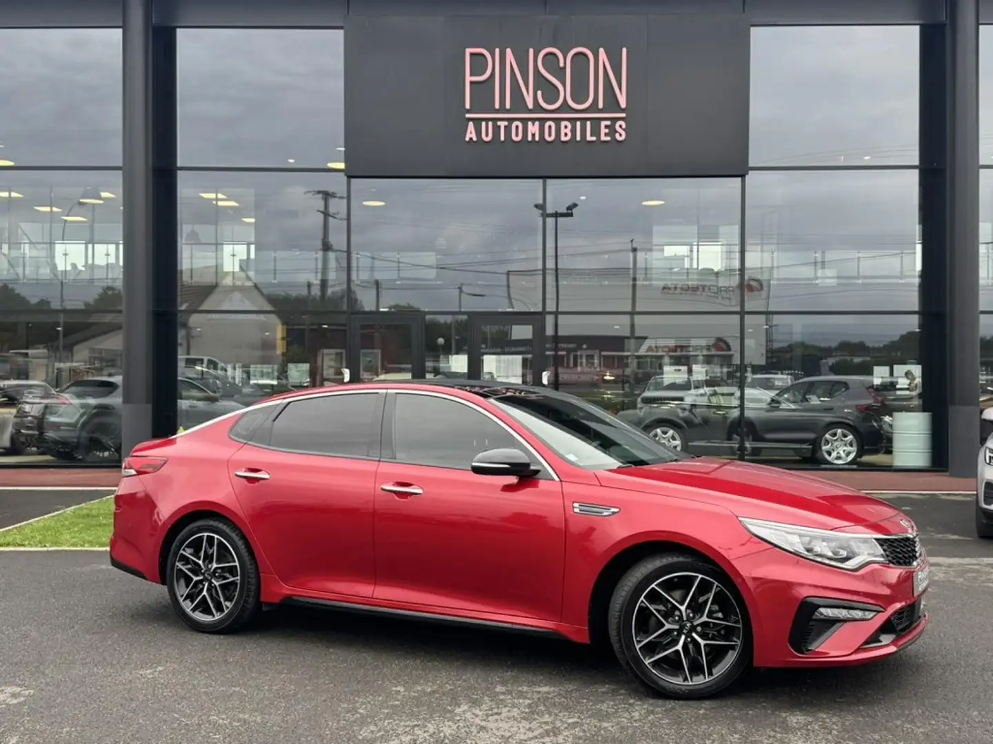 Kia Optima Optima 1.6 CRDI - 136 - BV DCT - Stop\u0026Go  II 2016 BERLINE GT Line PHASE 2 Rouge - 1
