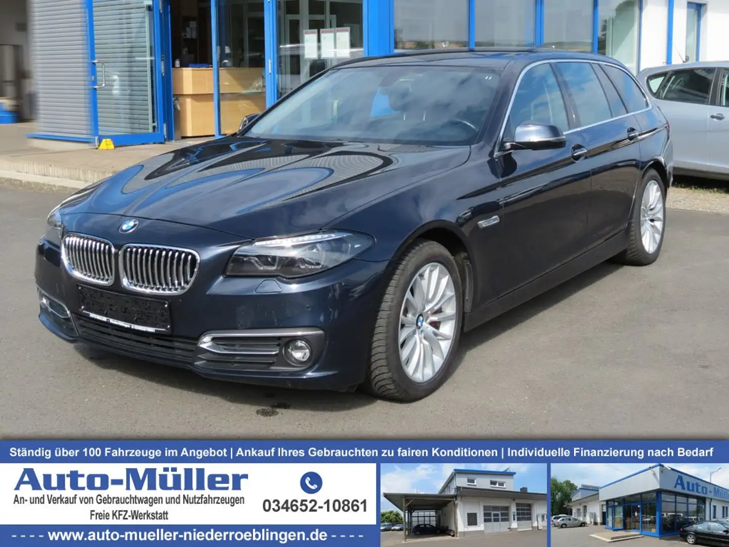 BMW 525 d Touring xDrive Luxury Leder Bi-Xenon Navi Blau - 1