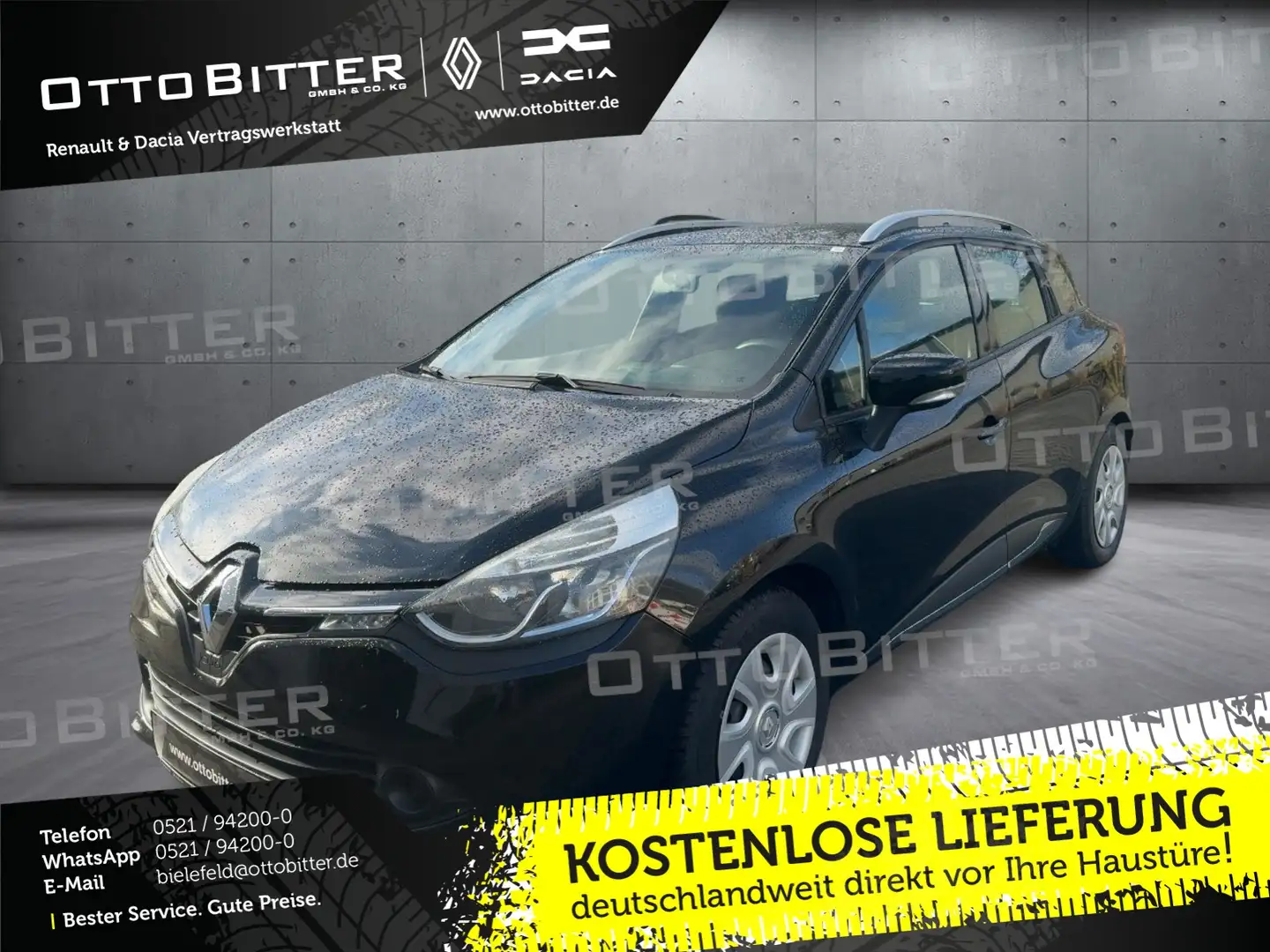 Renault Clio Grandtour dCi90 Dynamique WINTERRÄDER Zwart - 1
