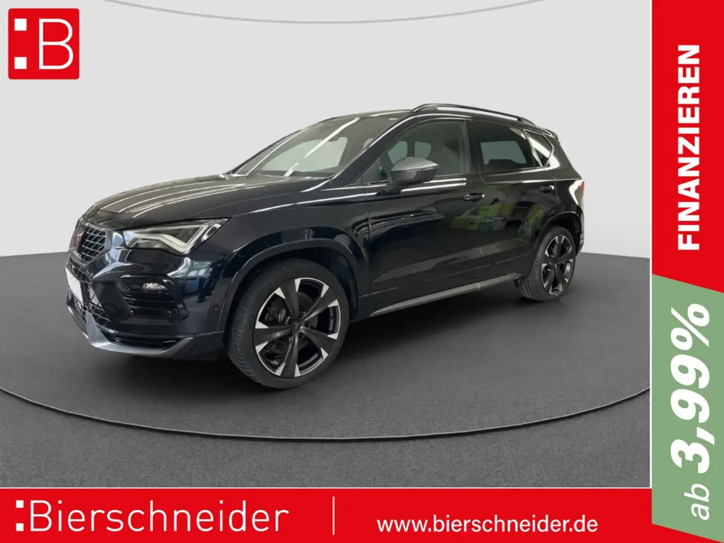 CUPRA Ateca 2.0 TSI DSG 4Dr AB 325EUR AHK 360 BEATS ACC Schwarz - 1