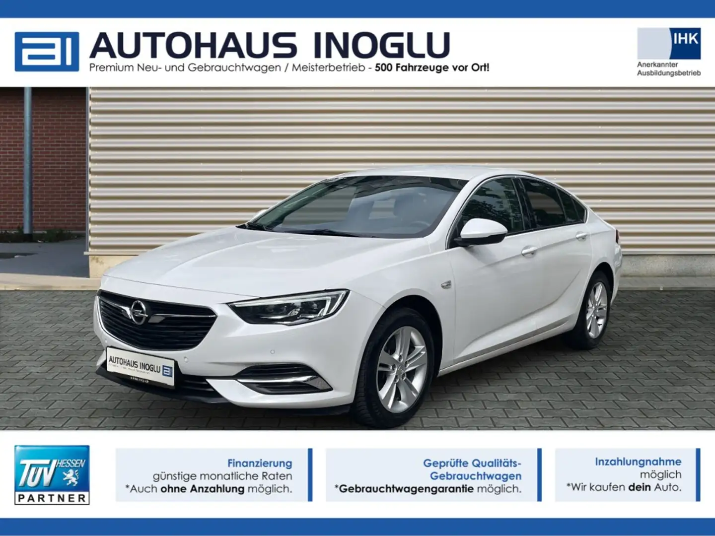 Opel Insignia 2.0 GS*Innov*LED*Navi*RKam*Le Shz*AGR* White - 1