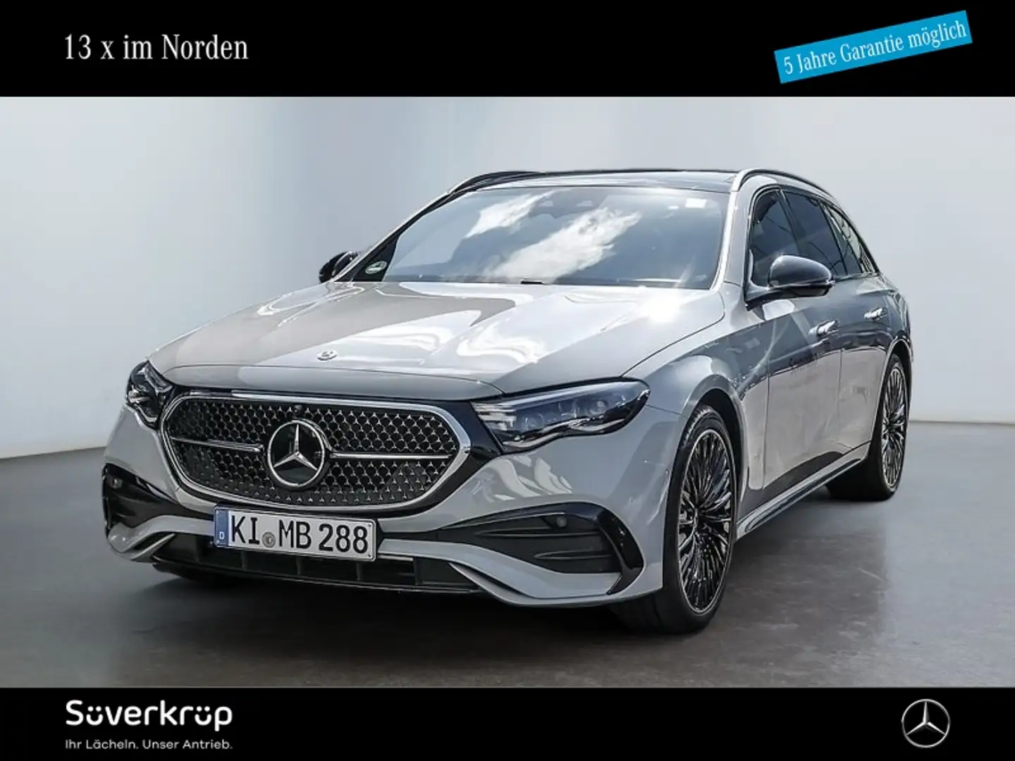 Mercedes-Benz E 450 d T 4M BURM AMG NIGHT DISTR AIRMATIC PANO Grijs - 1