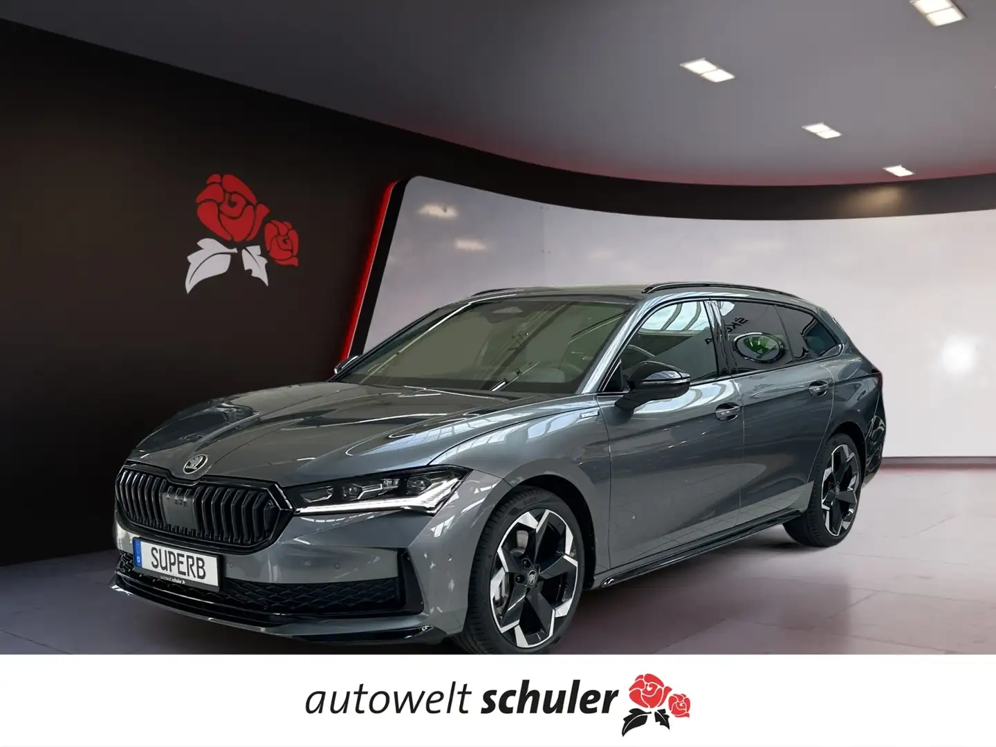 Skoda Superb Combi 2.0 TDI 4x4 Sportline NAVI AHK Gris - 1