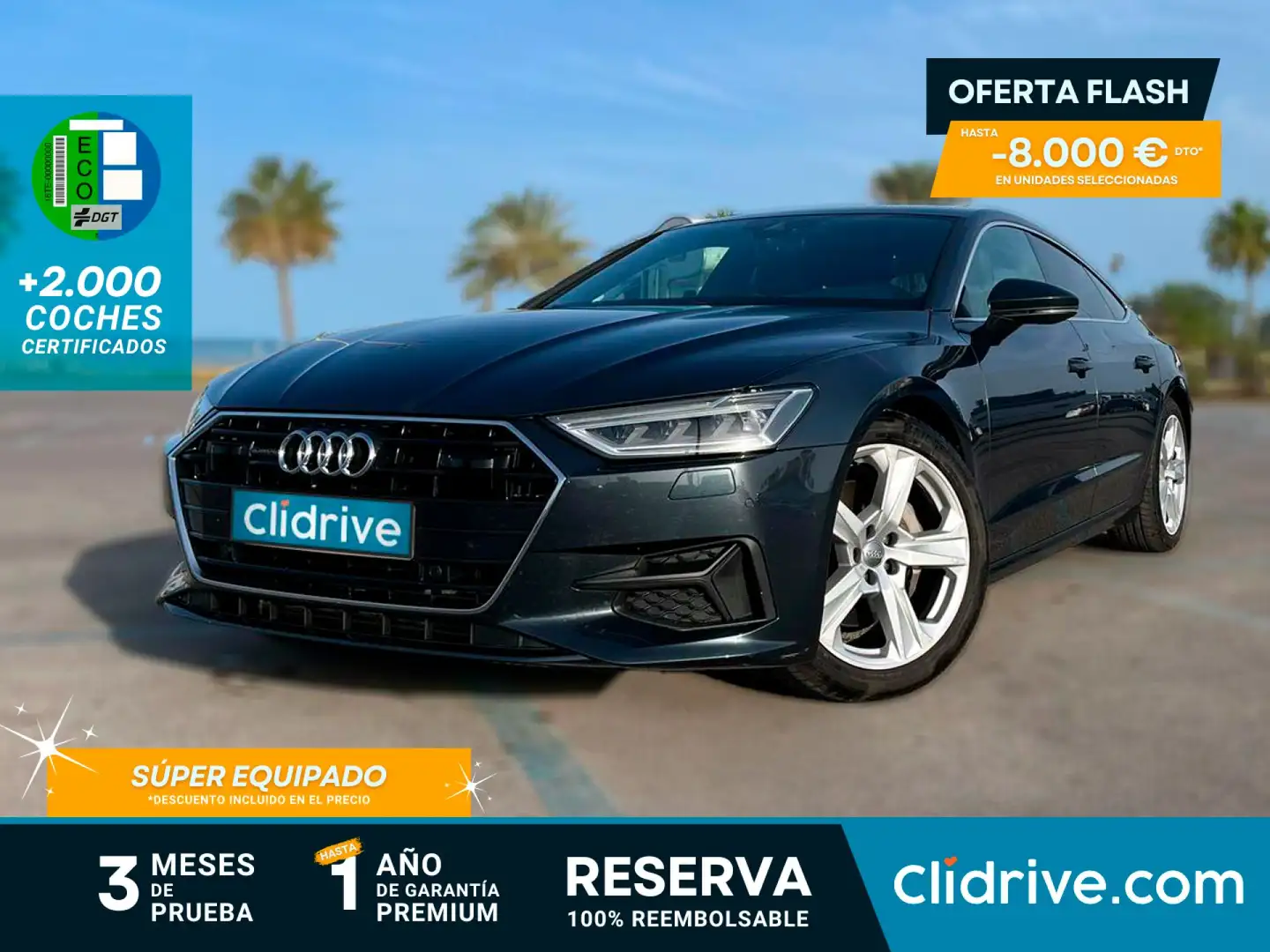 Audi A7 Sportback 50 TDI quattro tiptronic 210kW Negro - 1