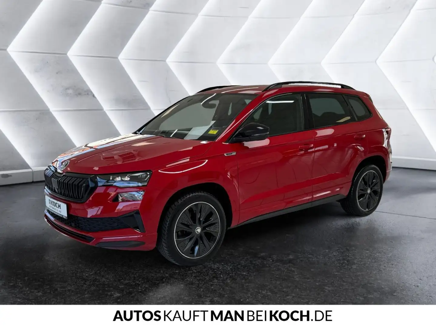 Skoda Karoq 1.5 TSI DSG SPORTLINE MATRIX NAVI ACC 18" Rood - 2
