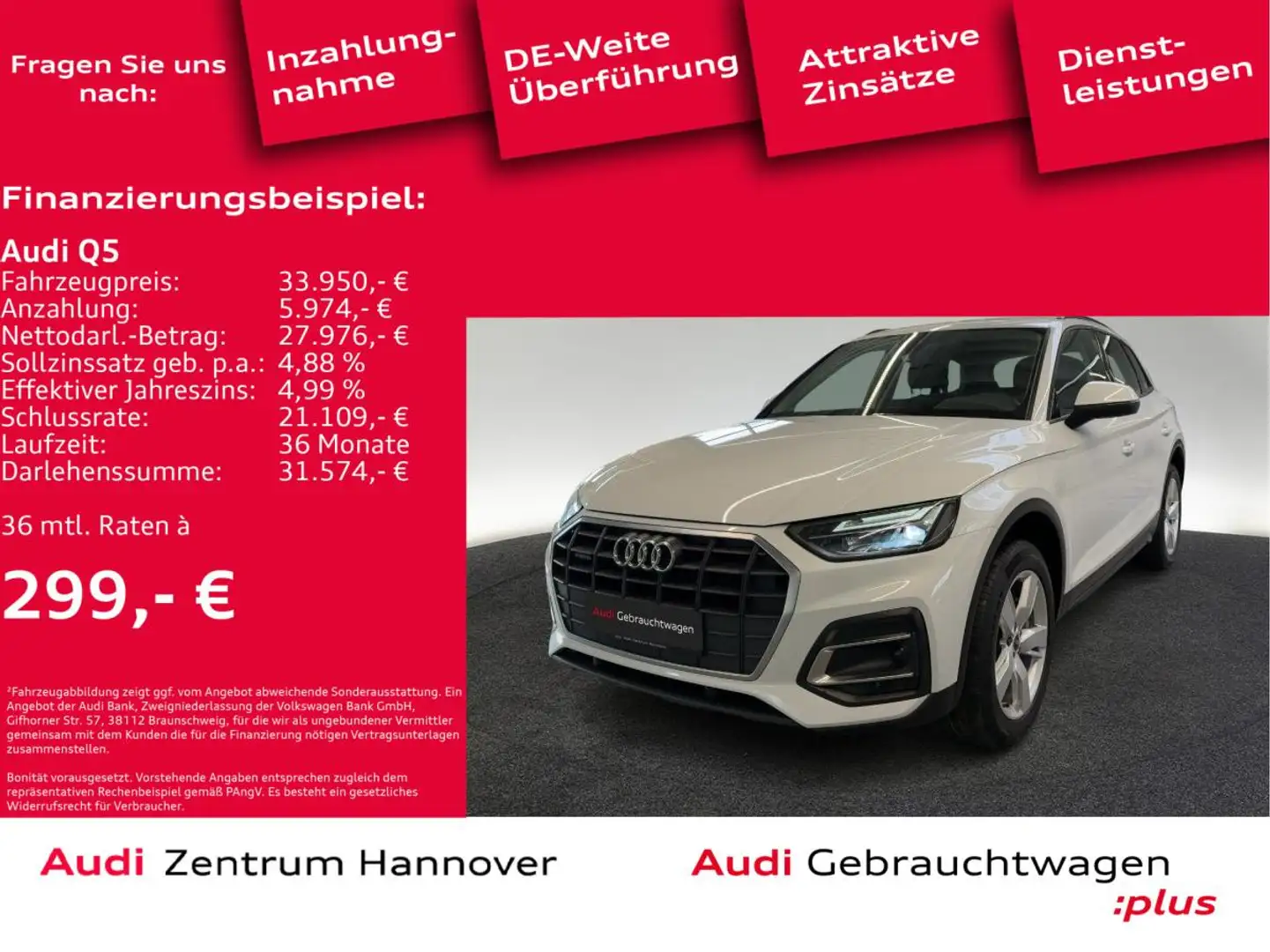 Audi Q5 50 TFSIe quattro Navi LED DAB Pano Box virtual Weiß - 2