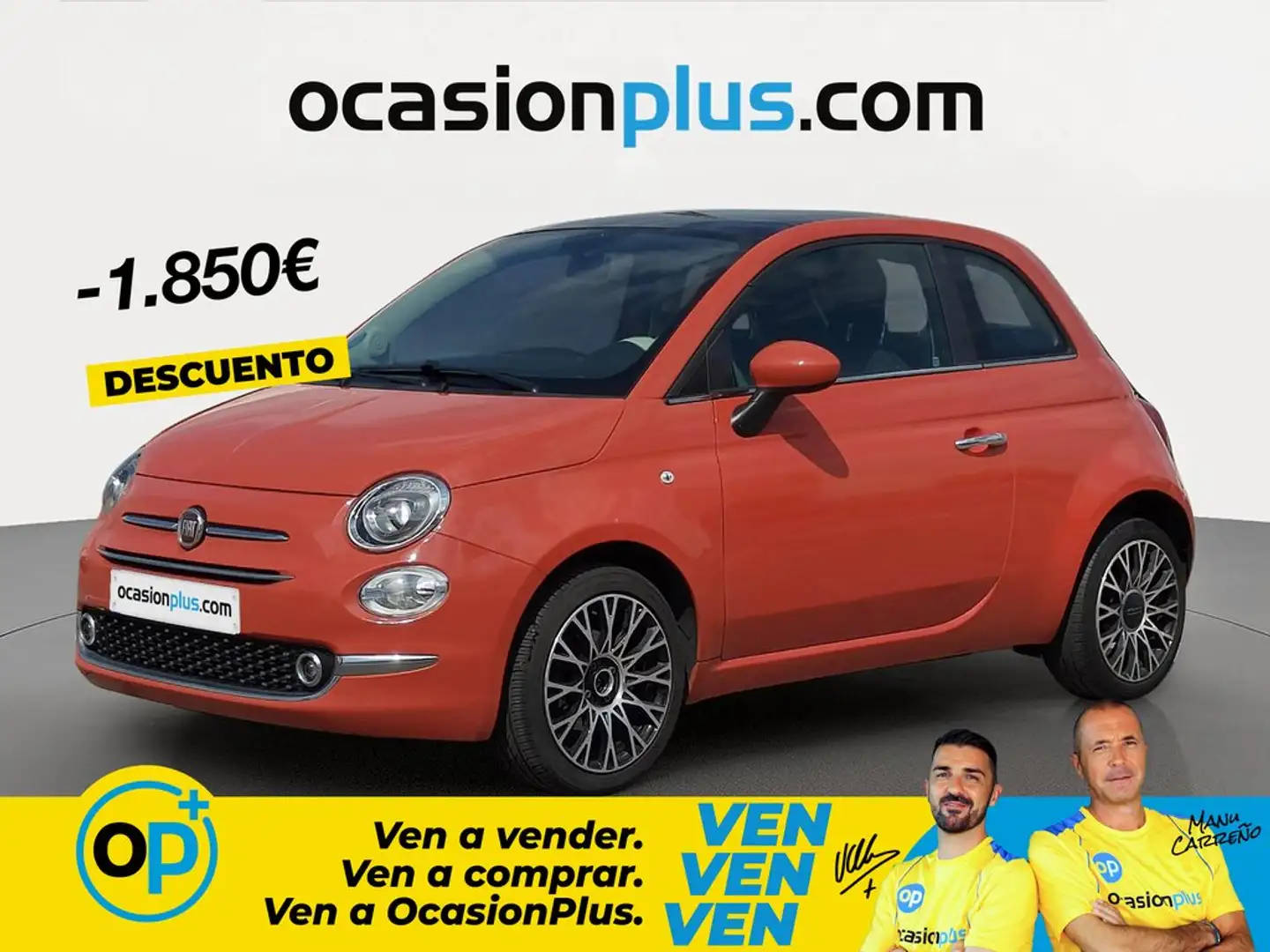 Fiat 500 1.0 Hybrid Dolcevita 52kW Naranja - 1