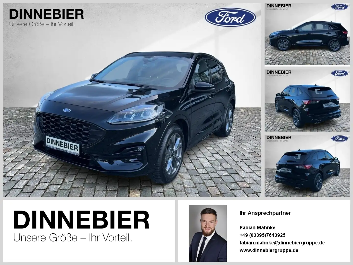 Ford Kuga ST-Line X LED+AHK+Glasdach+Kamera+SHZ Noir - 1