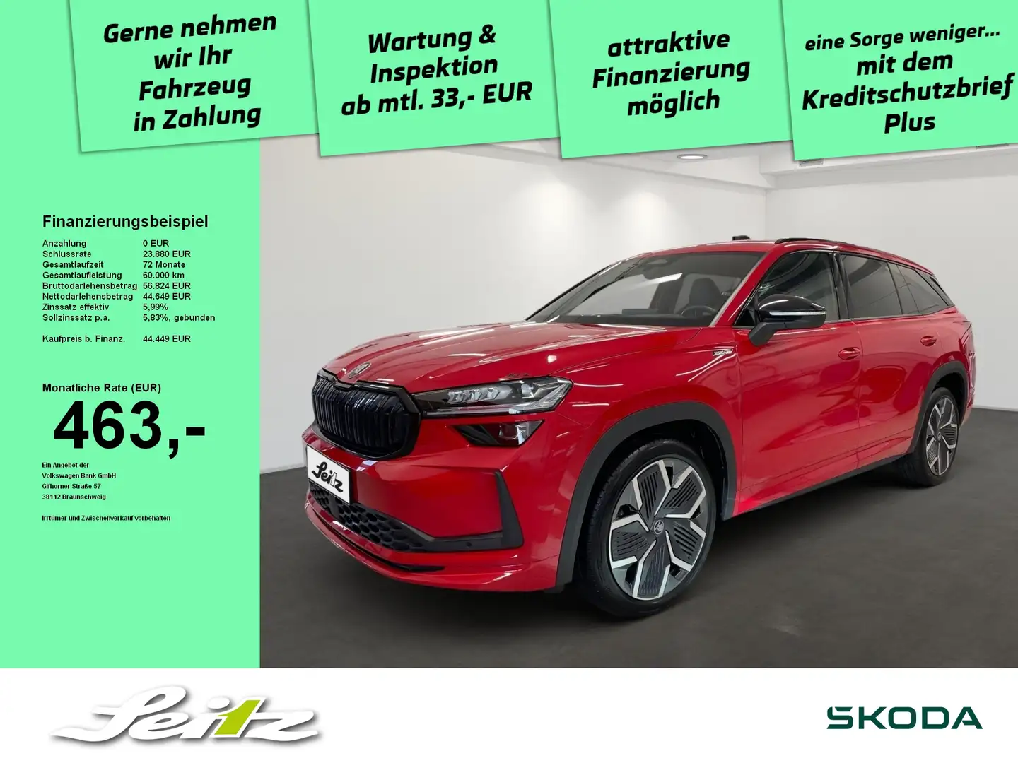 Skoda Kodiaq 2.0 TDI Sportline *HEAD-UP*MATRIX*KAMERA* Rouge - 1
