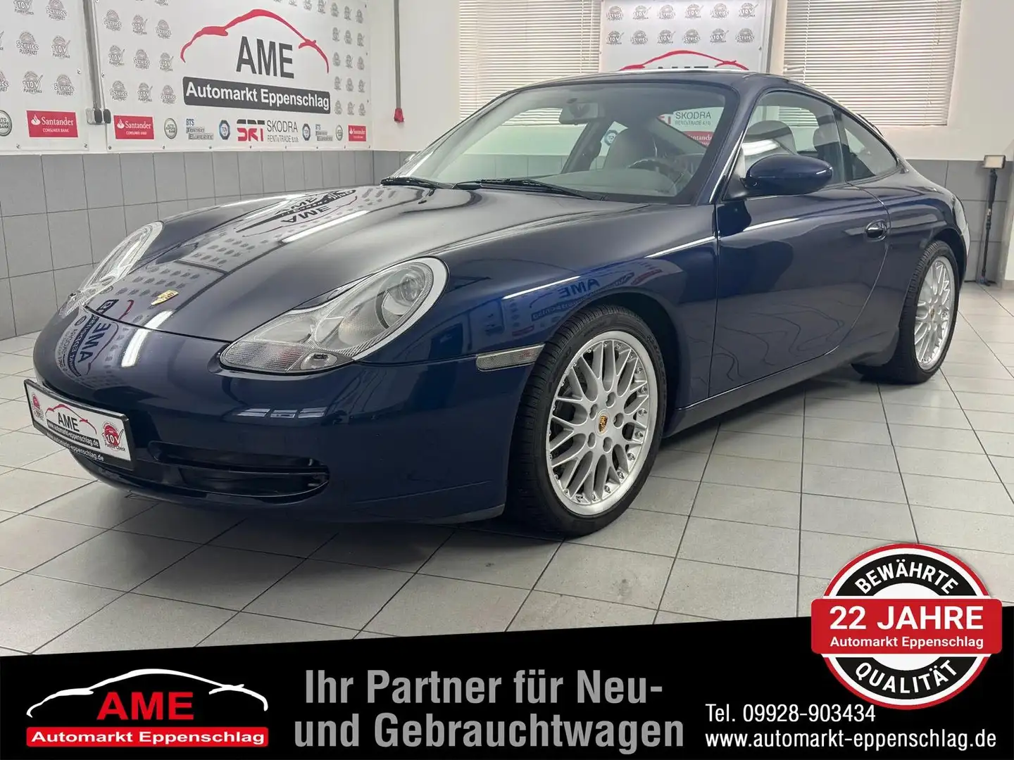 Porsche 996 911 Carrera 996 Coupé *Original Lack|Scheckheft* Bleu - 1