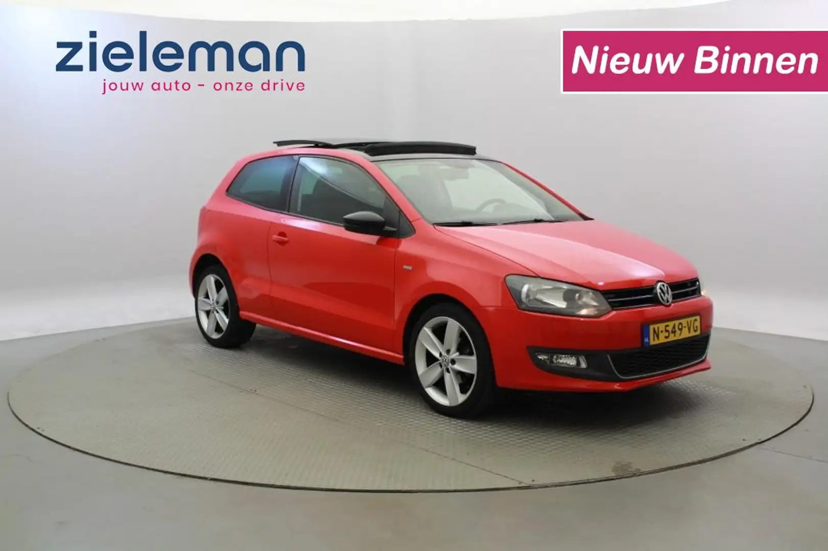 Volkswagen Polo 1.2 TSI Highline -  Panorama, Cruise, Stoelverw Piros - 1