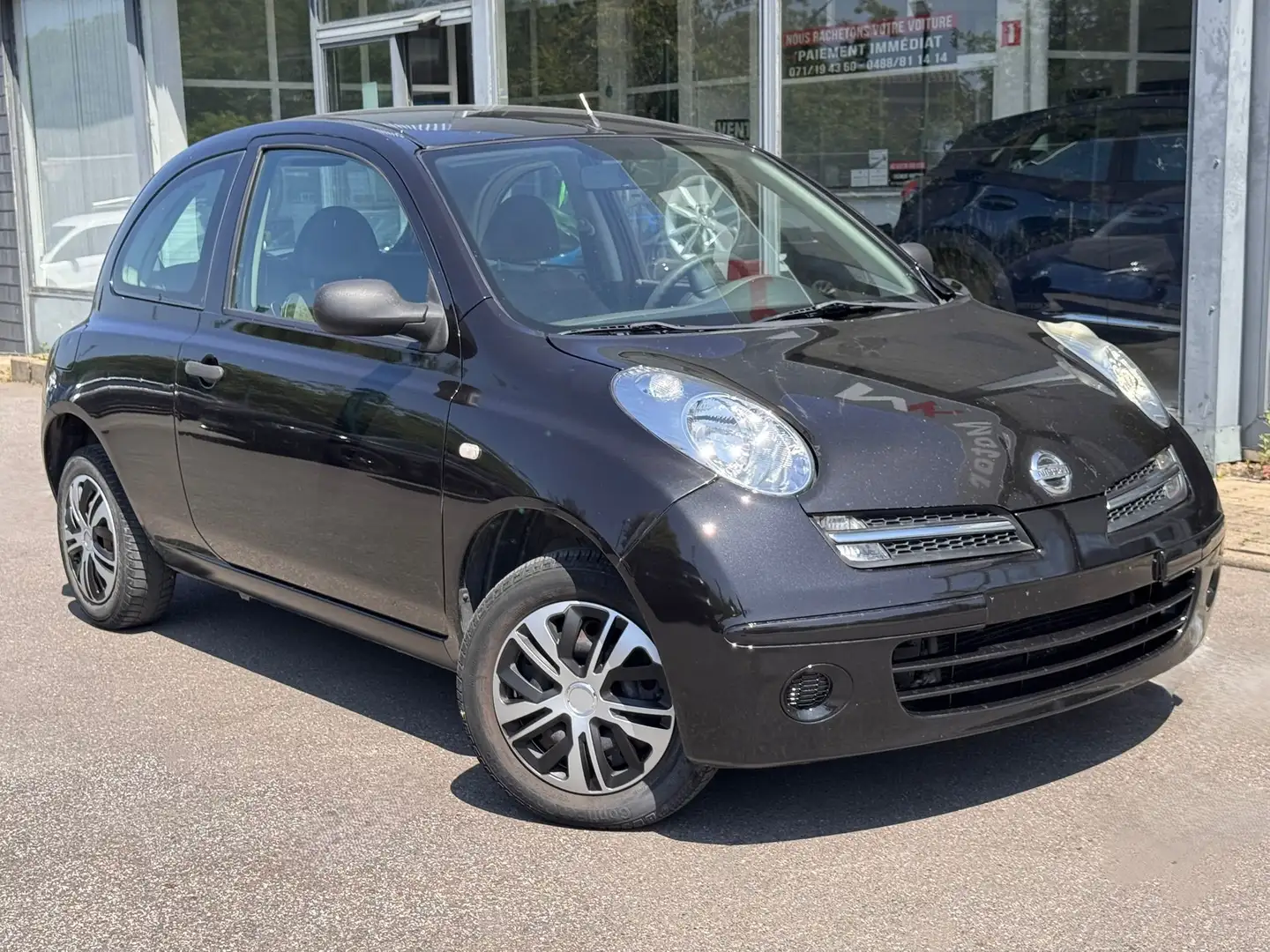 Nissan Micra 🟩1.3 ESSENCE 80CV - BOITE AUTOMATIQUE - AIRCO Zwart - 1