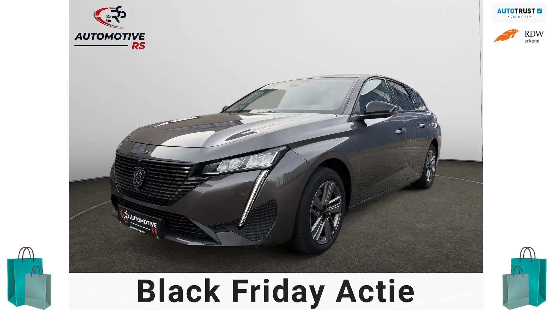 Peugeot 308 1.2T 130pk Allure Pack Biz Navi 360° Cam ACC LED D Grijs - 1