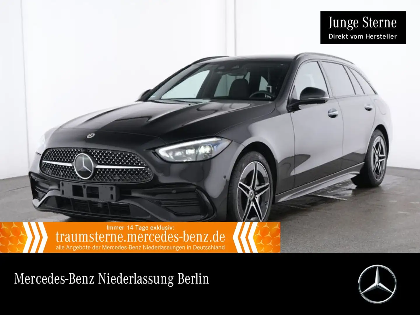Mercedes-Benz C 300 e T AMG+NIGHT+PANO+AHK+BURMESTER+SITZKLIMA Schwarz - 1