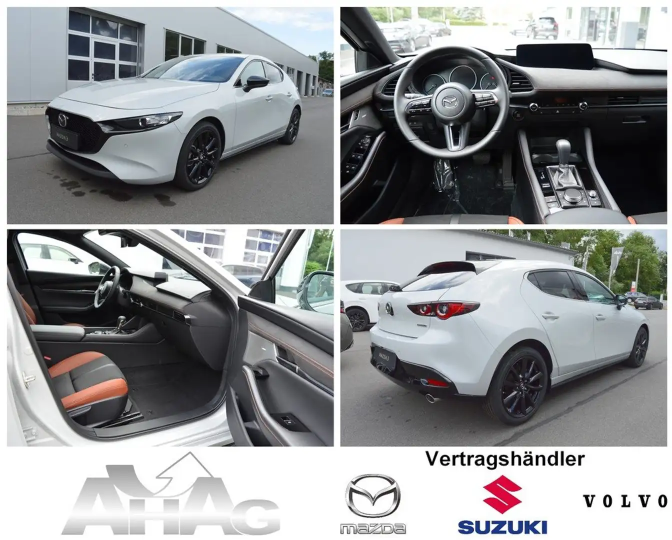 Mazda 3 e-SKYACTIV-G 140 M HYBRID Aut. NAGISA *Leder+LED* Weiß - 1